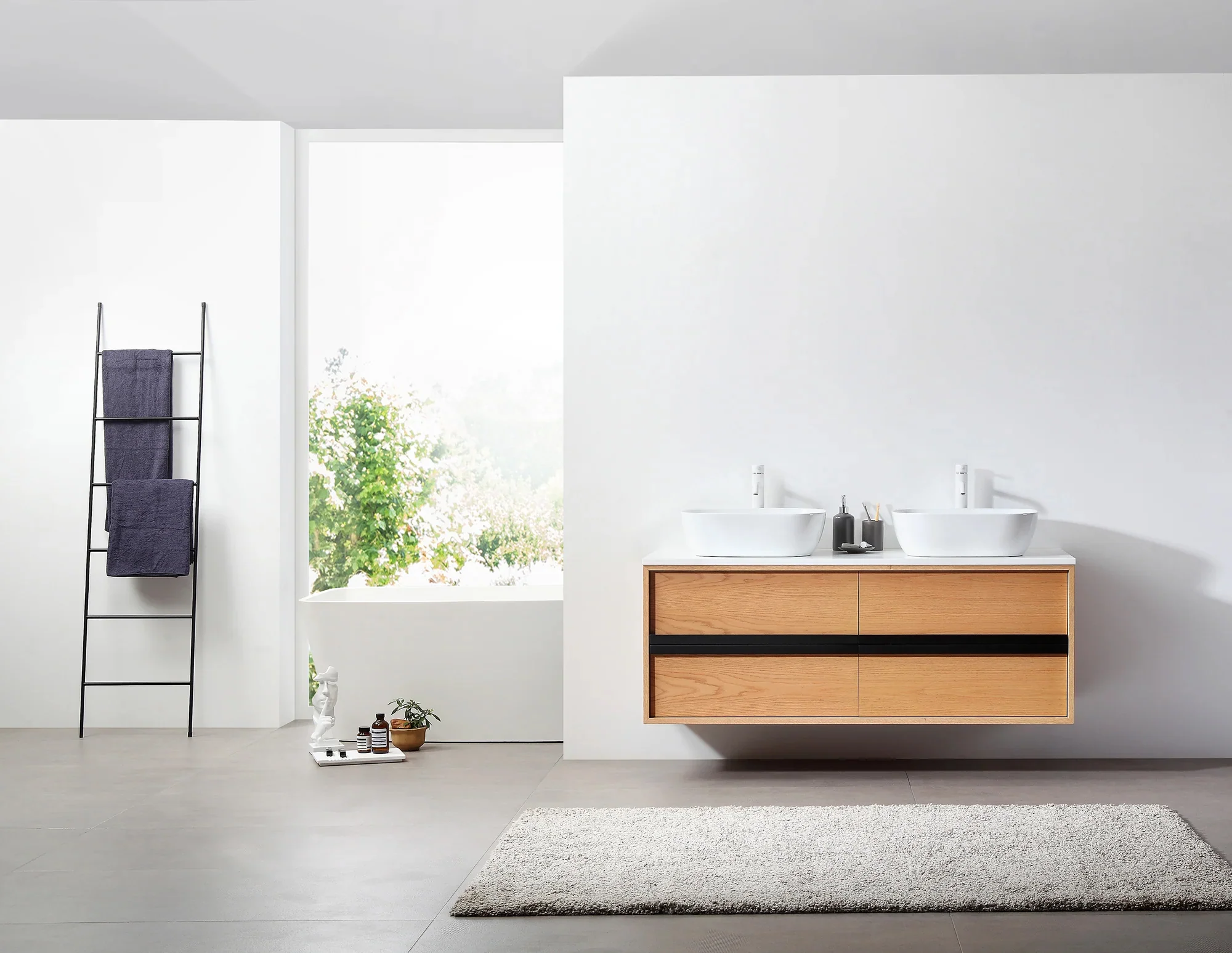 Cambria Floating Vanity (55"-72") 8 Cambria Floating Vanity (55"-72")