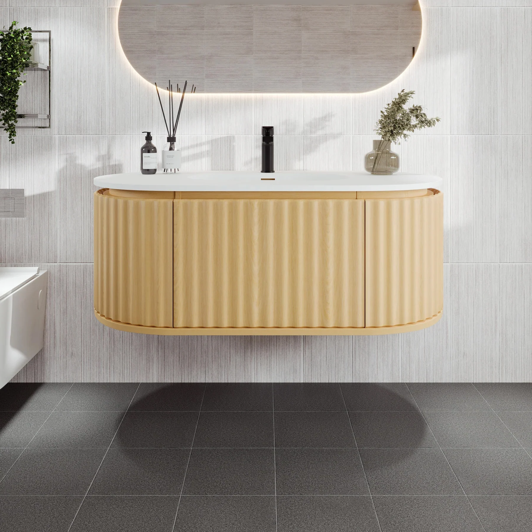 Larvotto Floating Vanity - Fluted (39"-72") 11 Larvotto Floating Vanity - Fluted (39"-72")