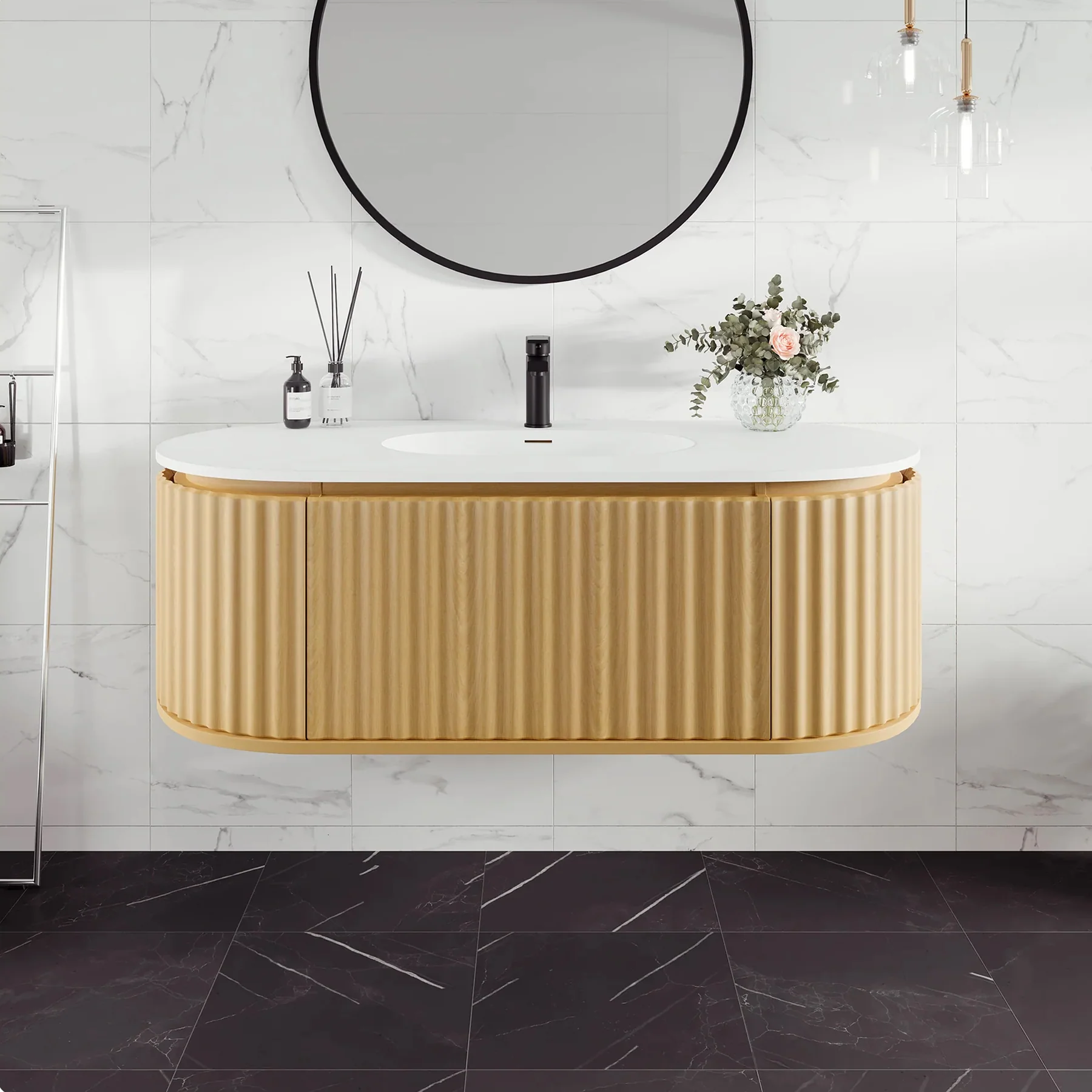 Larvotto Floating Vanity - Fluted (39"-72") 8 Larvotto Floating Vanity - Fluted (39"-72")