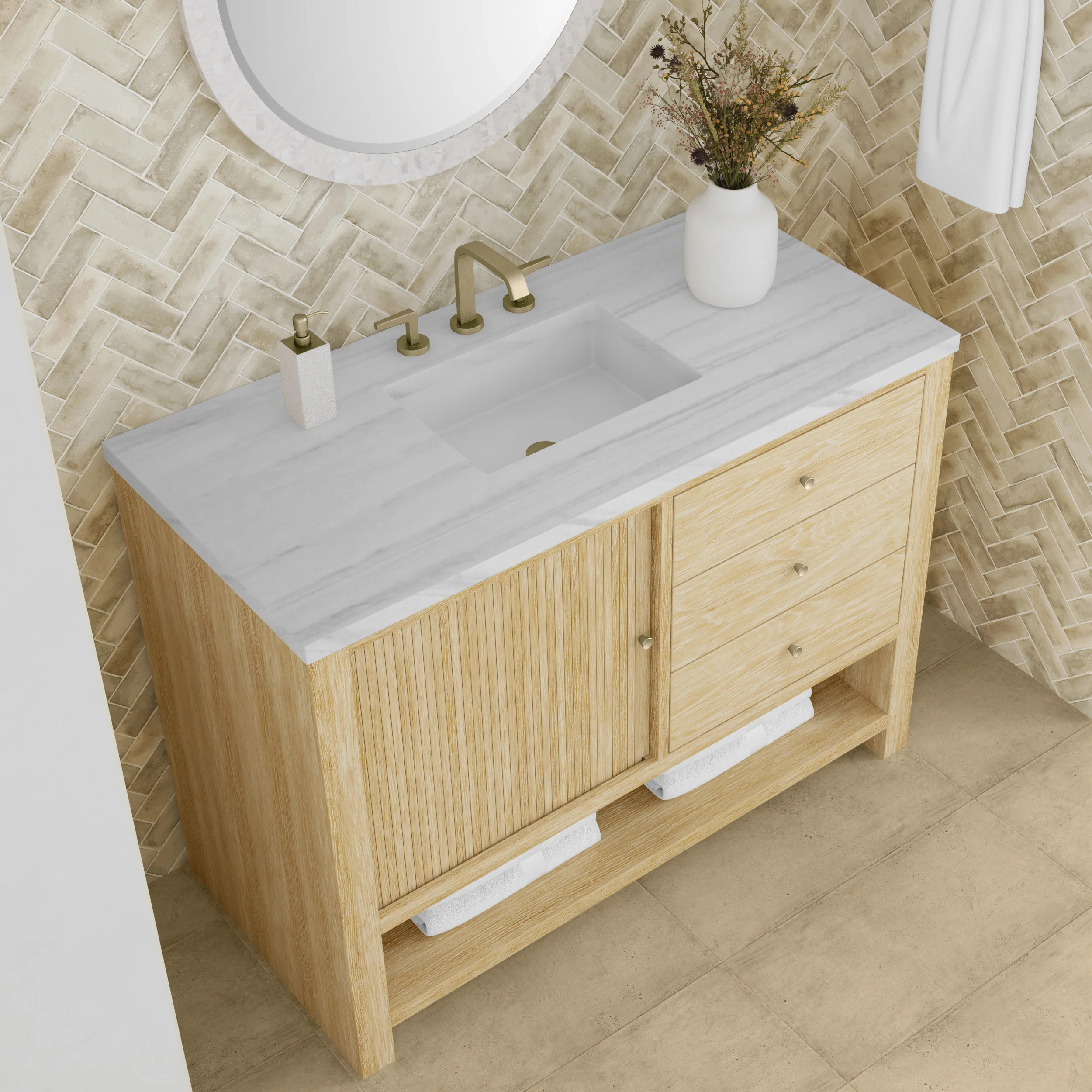 Rathenow Mid-Century Modern Vanity (48"-72") 14 Rathenow Mid-Century Modern Vanity (48"-72")