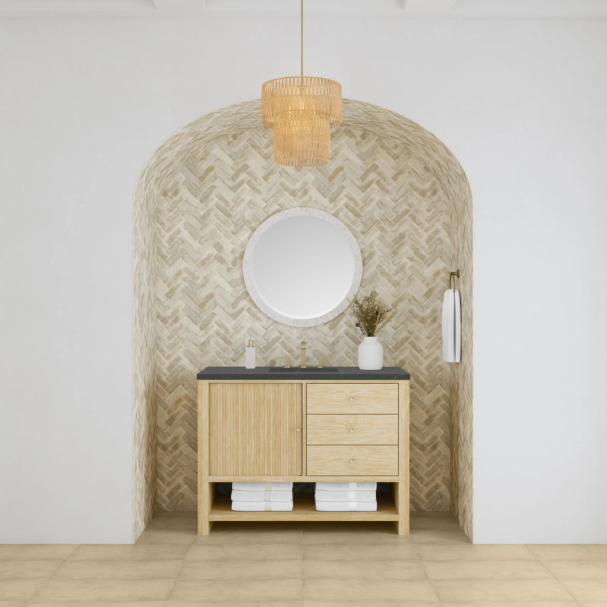 Rathenow Mid-Century Modern Vanity (48"-72") 31 Rathenow Mid-Century Modern Vanity (48"-72")