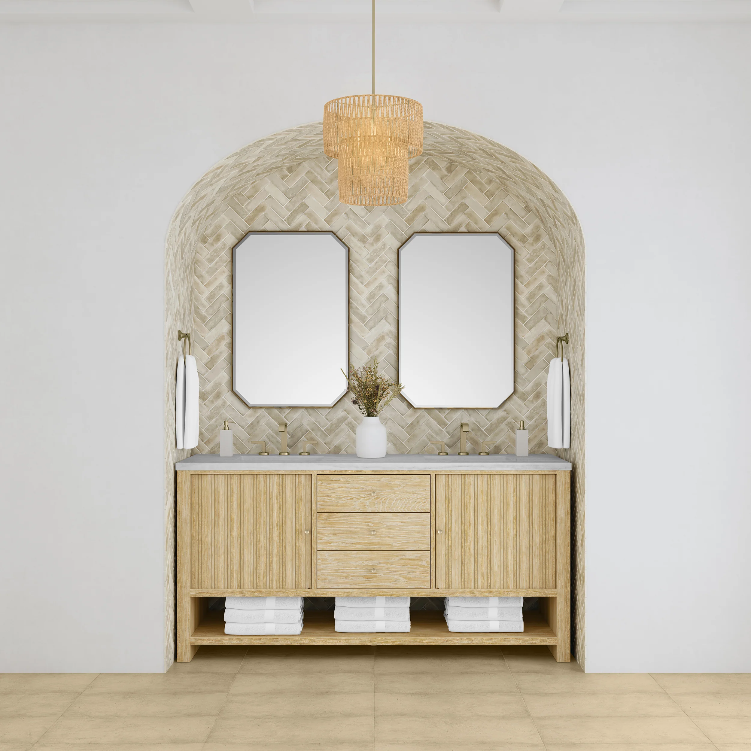 Rathenow Mid-Century Modern Vanity (48"-72") 89 Rathenow Mid-Century Modern Vanity (48"-72")