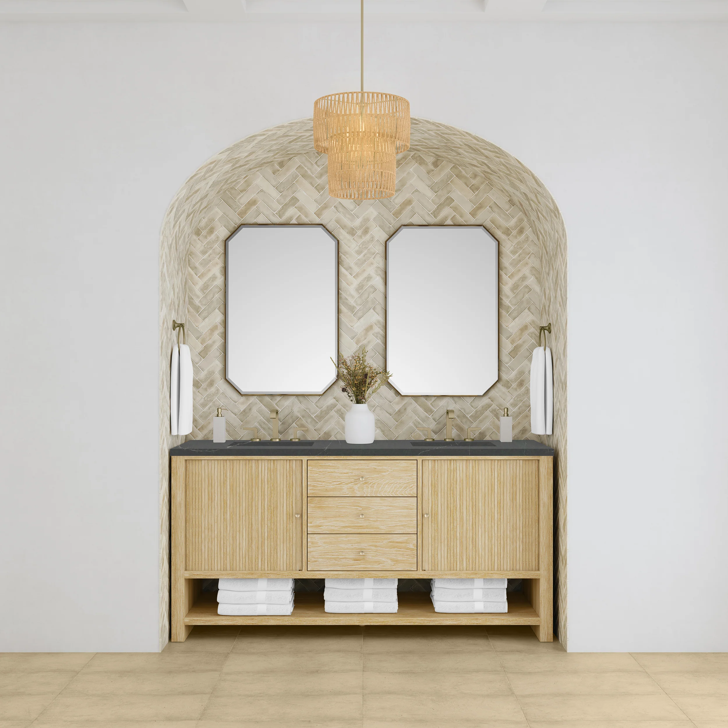 Rathenow Mid-Century Modern Vanity (48"-72") 98 Rathenow Mid-Century Modern Vanity (48"-72")