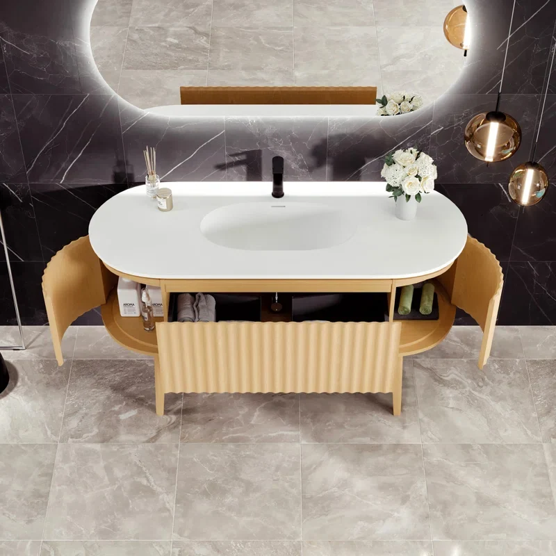 Larvotto Modern Vanity - Fluted (39"-72")
