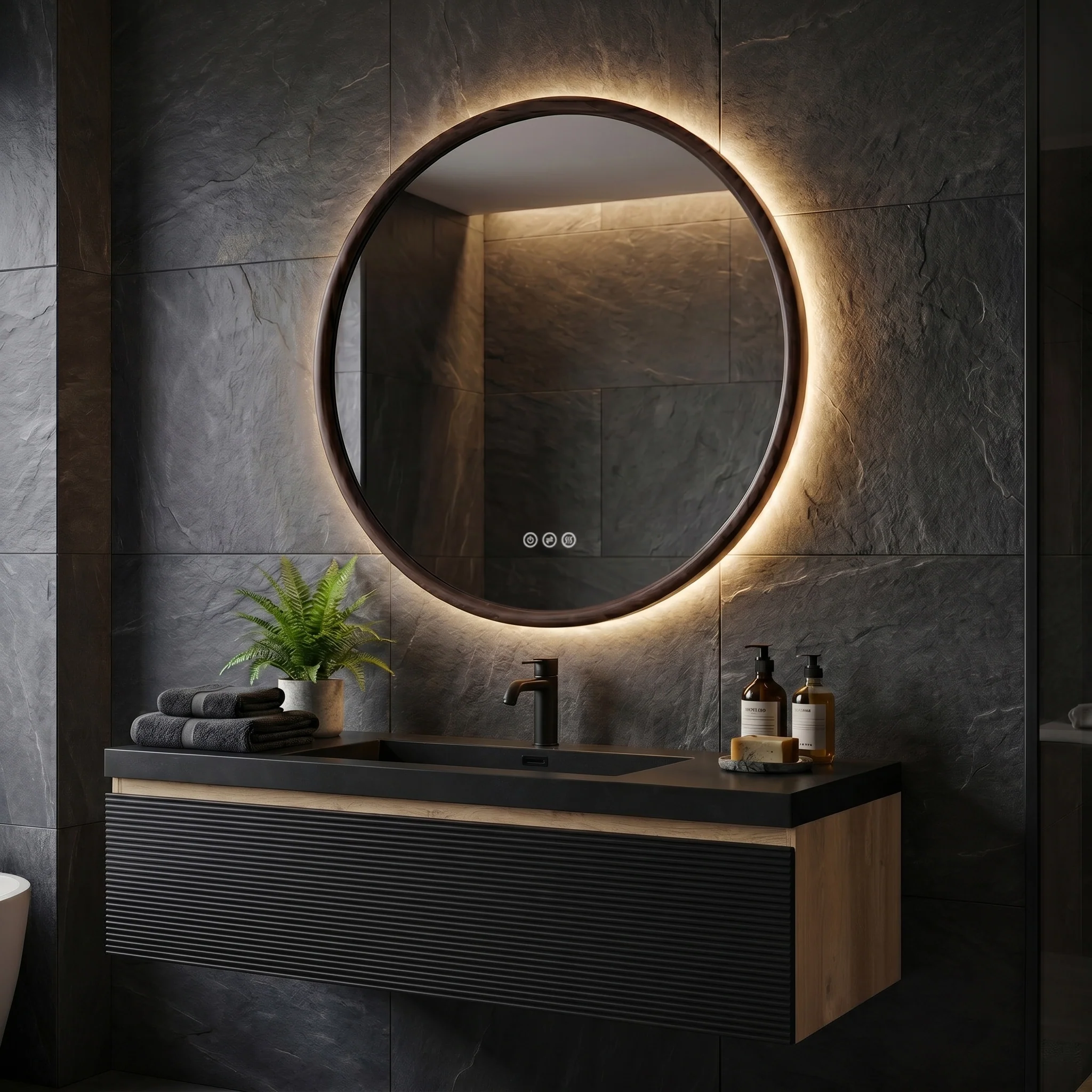 Solenne Halo LED Mirror 31 Solenne Halo LED Mirror