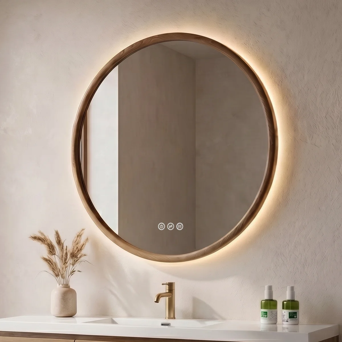 Solenne Halo LED Mirror 33 Solenne Halo LED Mirror