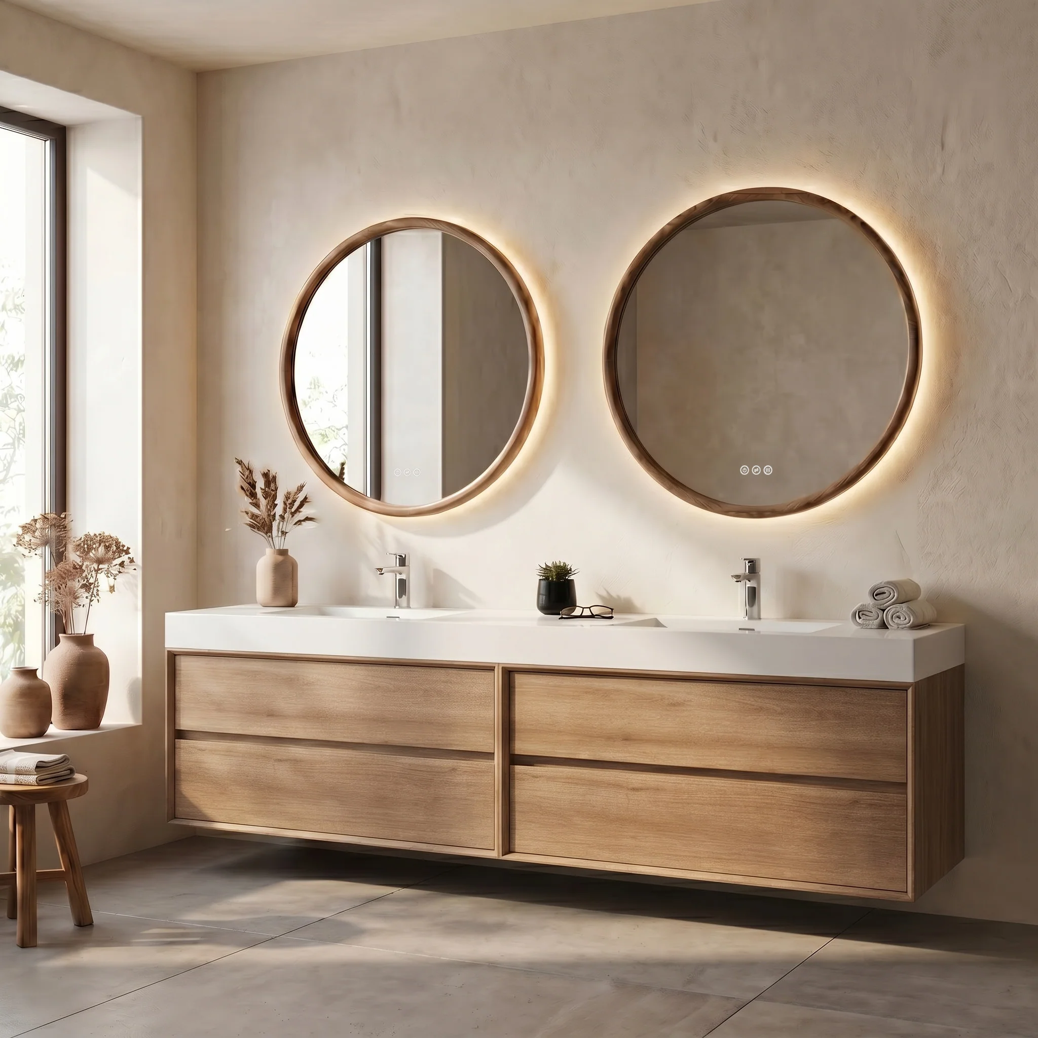 Solenne Halo LED Mirror 40 Solenne Halo LED Mirror