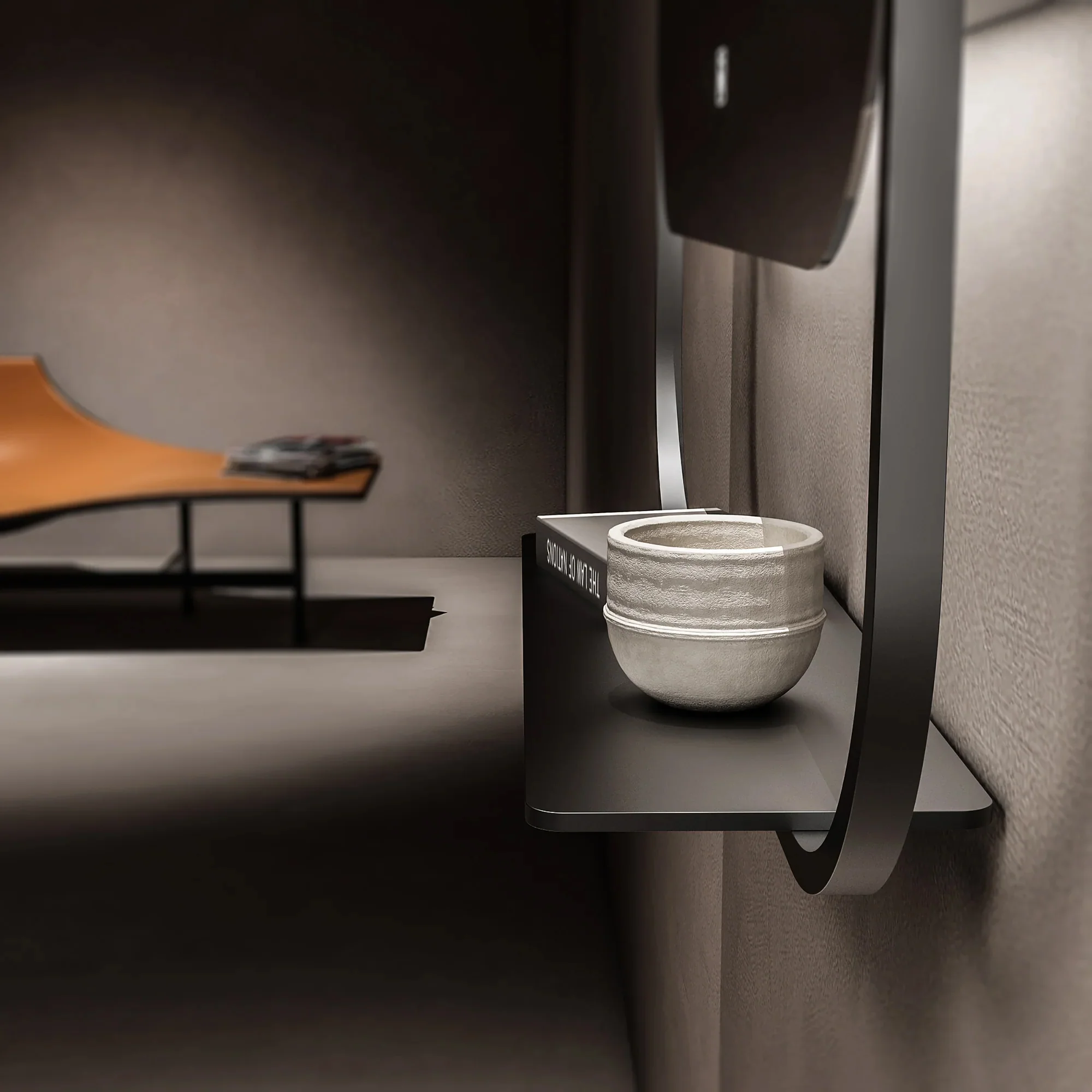 Rourke LED Mirror with Shelf 4 Rourke LED Mirror with Shelf