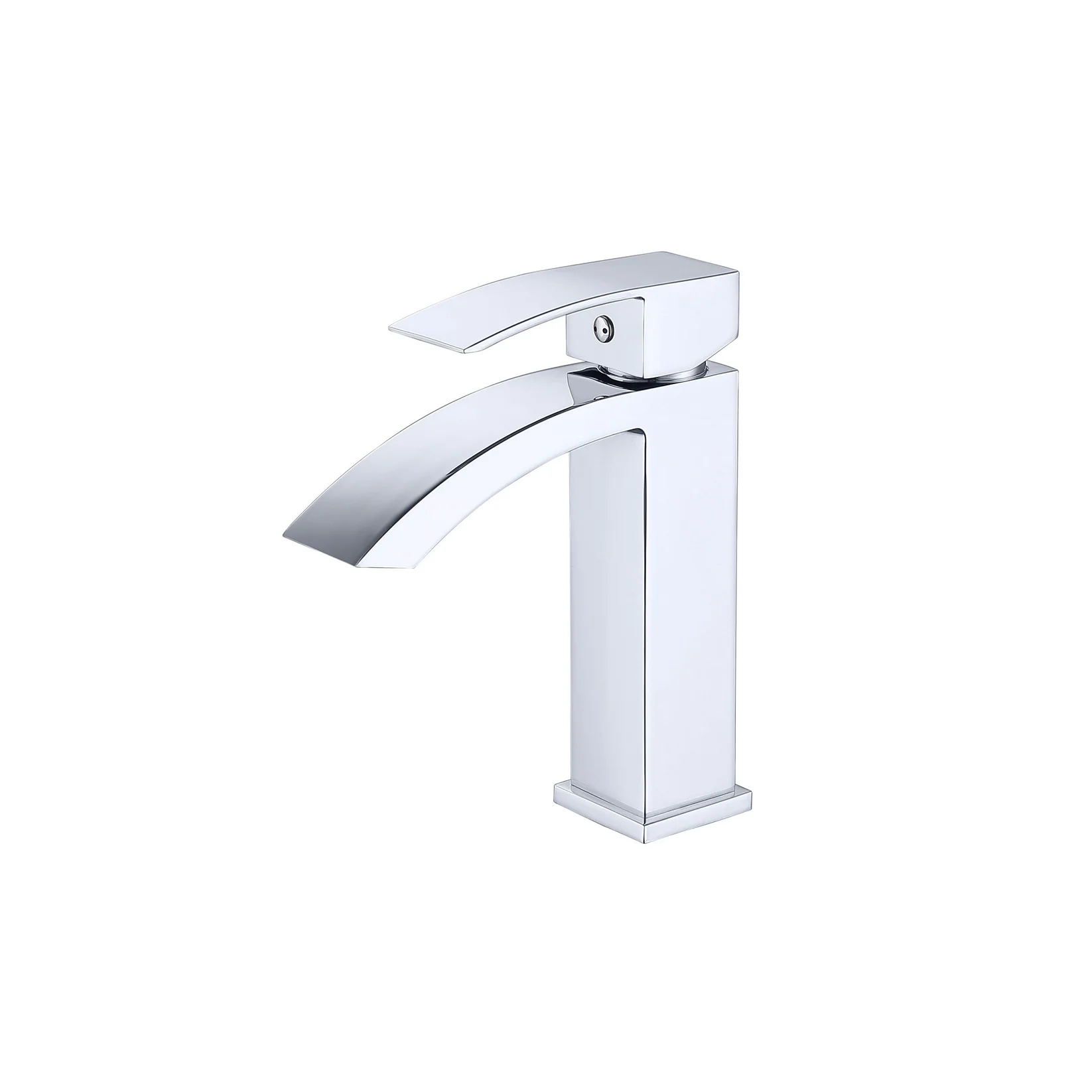 O&N Angular Rounded Single Lever Faucet (Black/Chrome/Brushed Nickel)