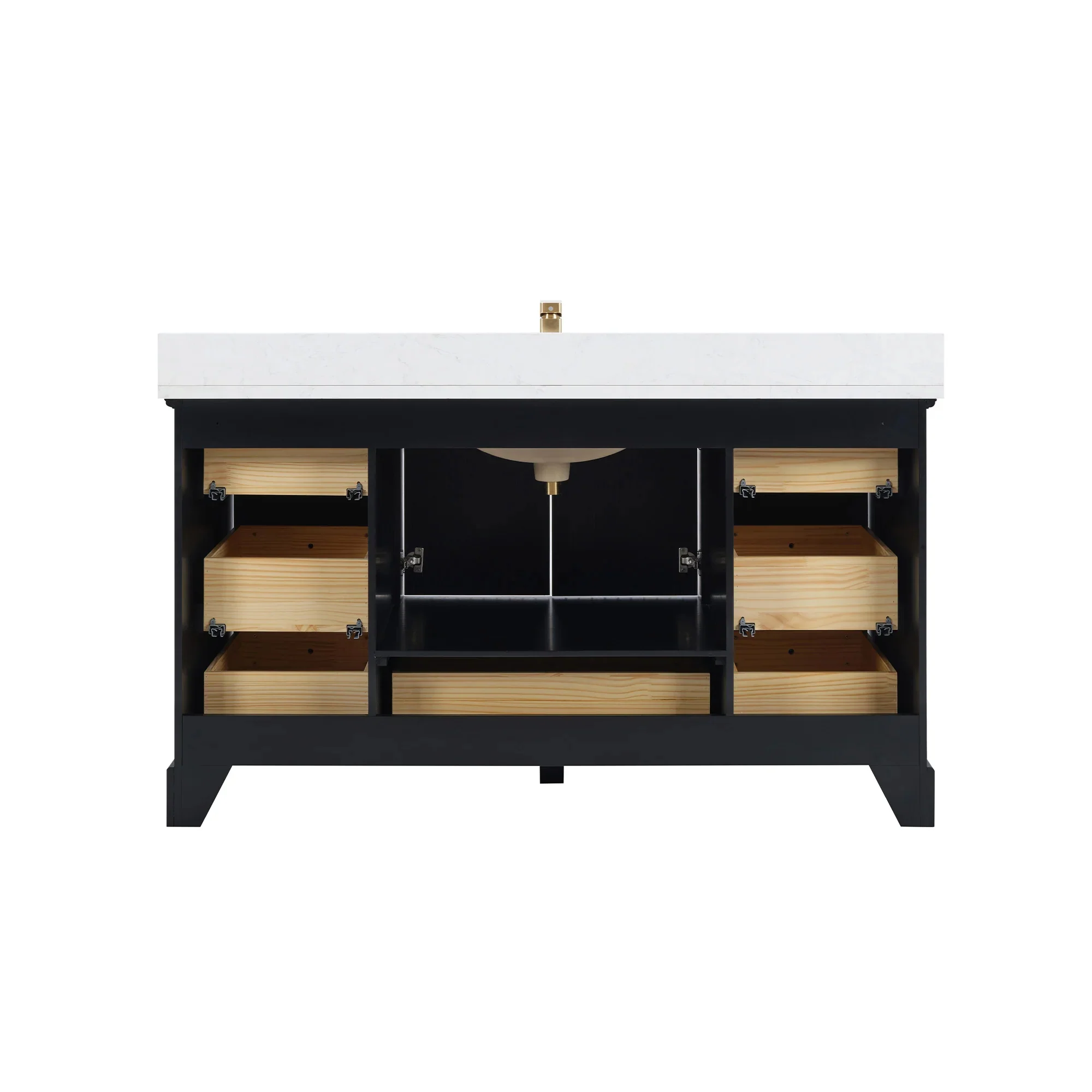 Ligne Ritmo Modern Vanity - Fluted (24"-72") 10 Ligne Ritmo Modern Vanity - Fluted (24"-72")