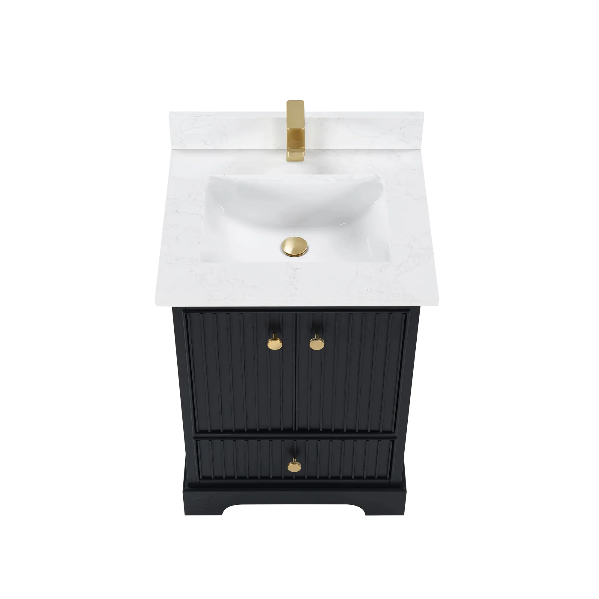 Ligne Ritmo Modern Vanity - Fluted (24"-72") 16 Ligne Ritmo Modern Vanity - Fluted (24"-72")