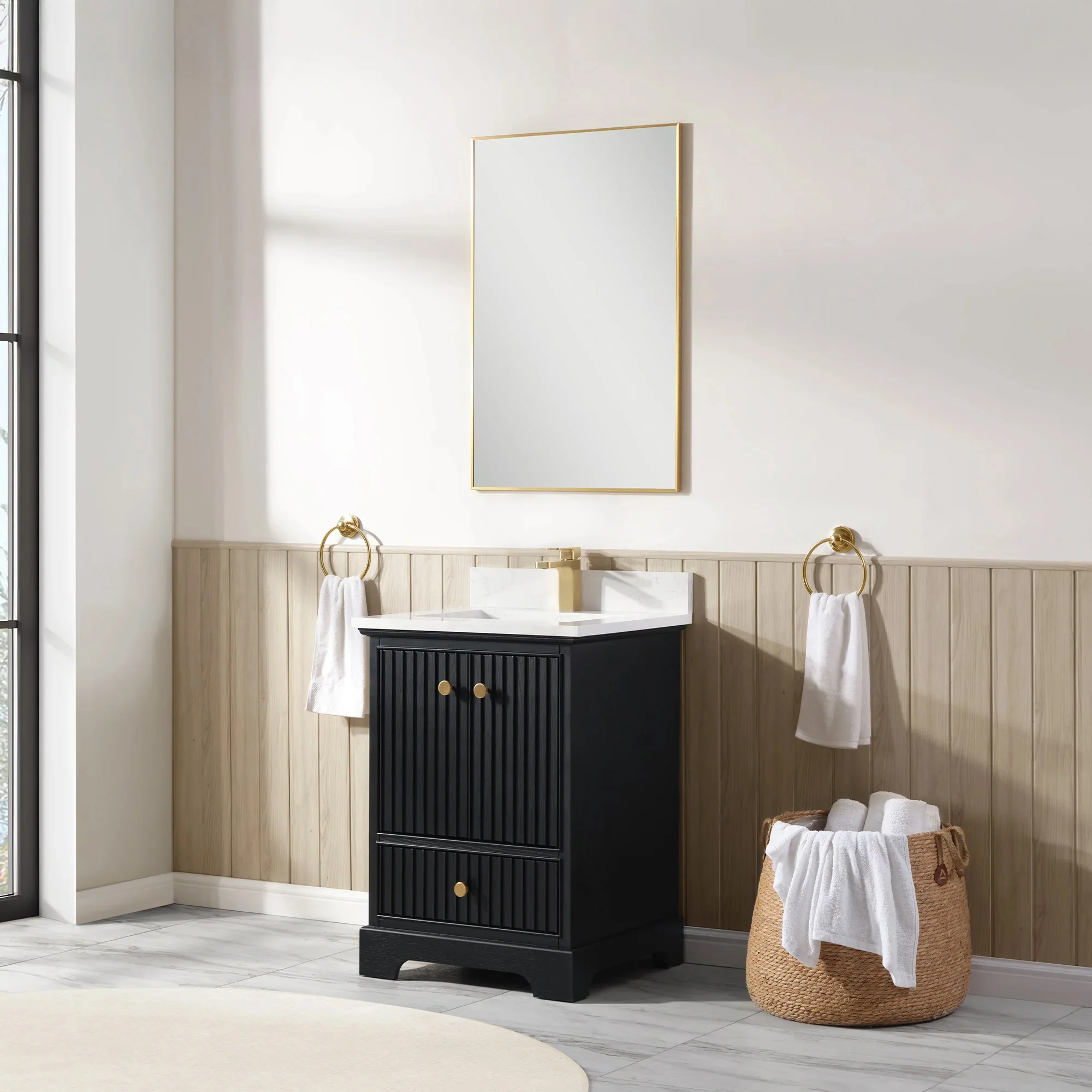 Ligne Ritmo Modern Vanity - Fluted (24"-72") 18 Ligne Ritmo Modern Vanity - Fluted (24"-72")