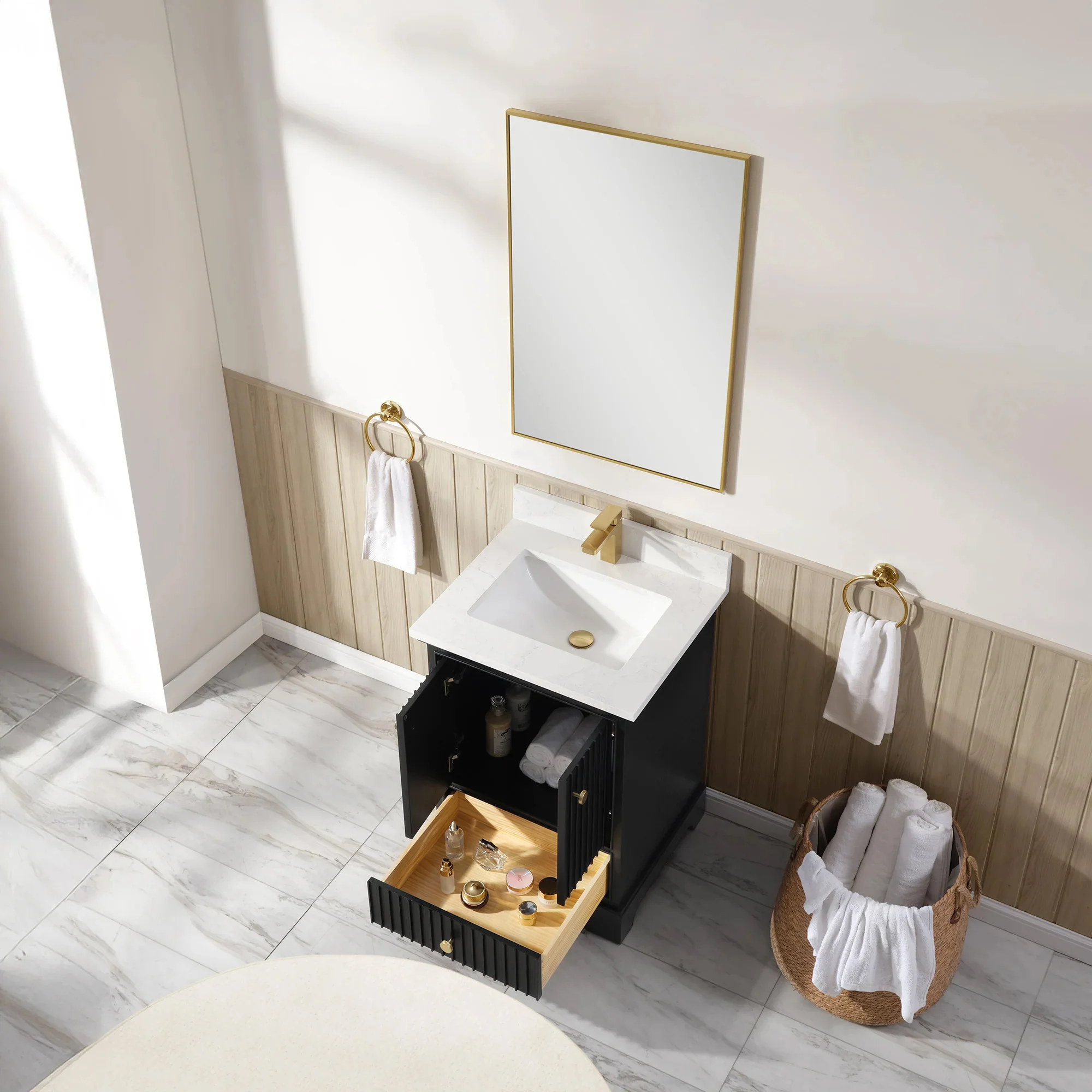 Ligne Ritmo Modern Vanity - Fluted (24"-72") 19 Ligne Ritmo Modern Vanity - Fluted (24"-72")