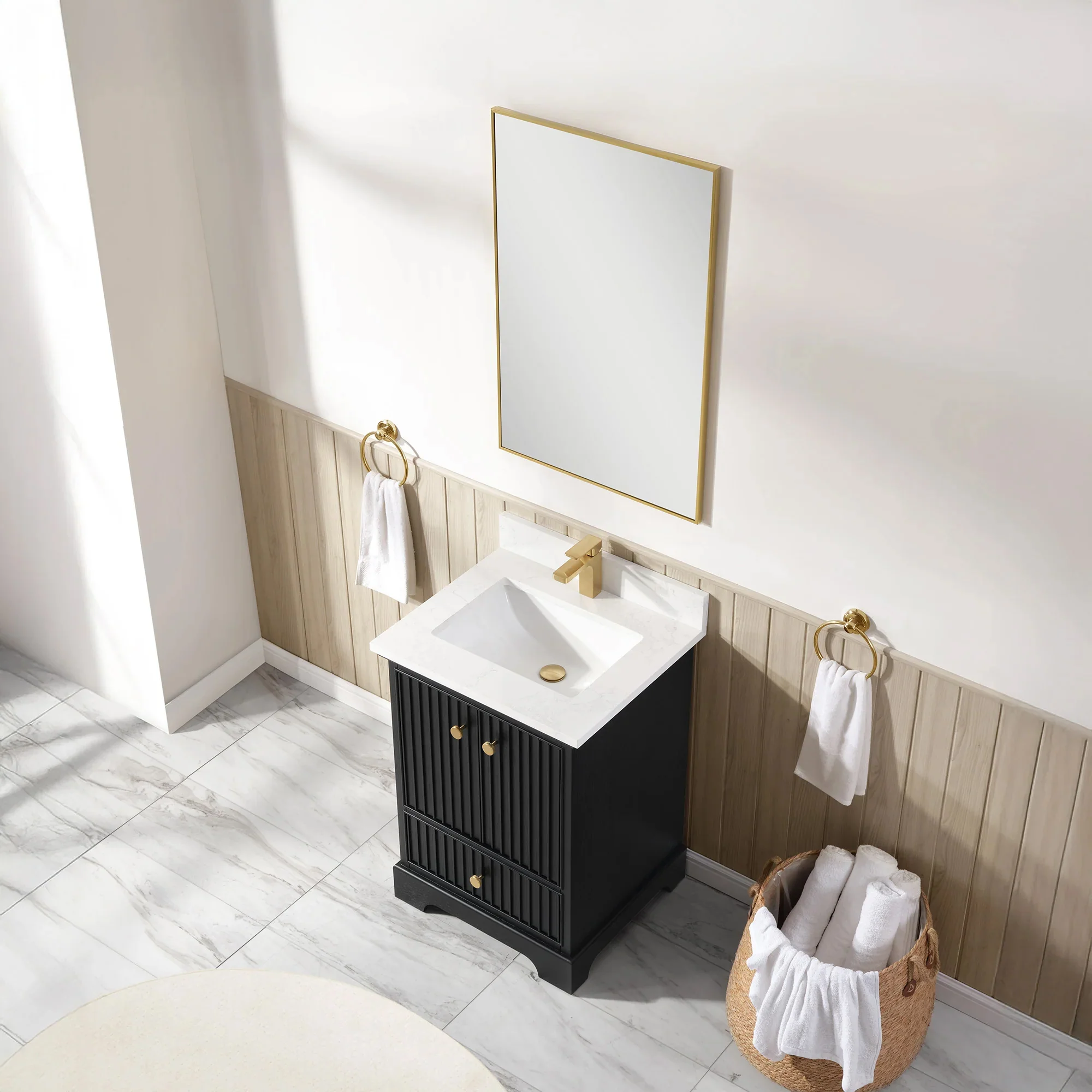 Ligne Ritmo Modern Vanity - Fluted (24"-72") 20 Ligne Ritmo Modern Vanity - Fluted (24"-72")