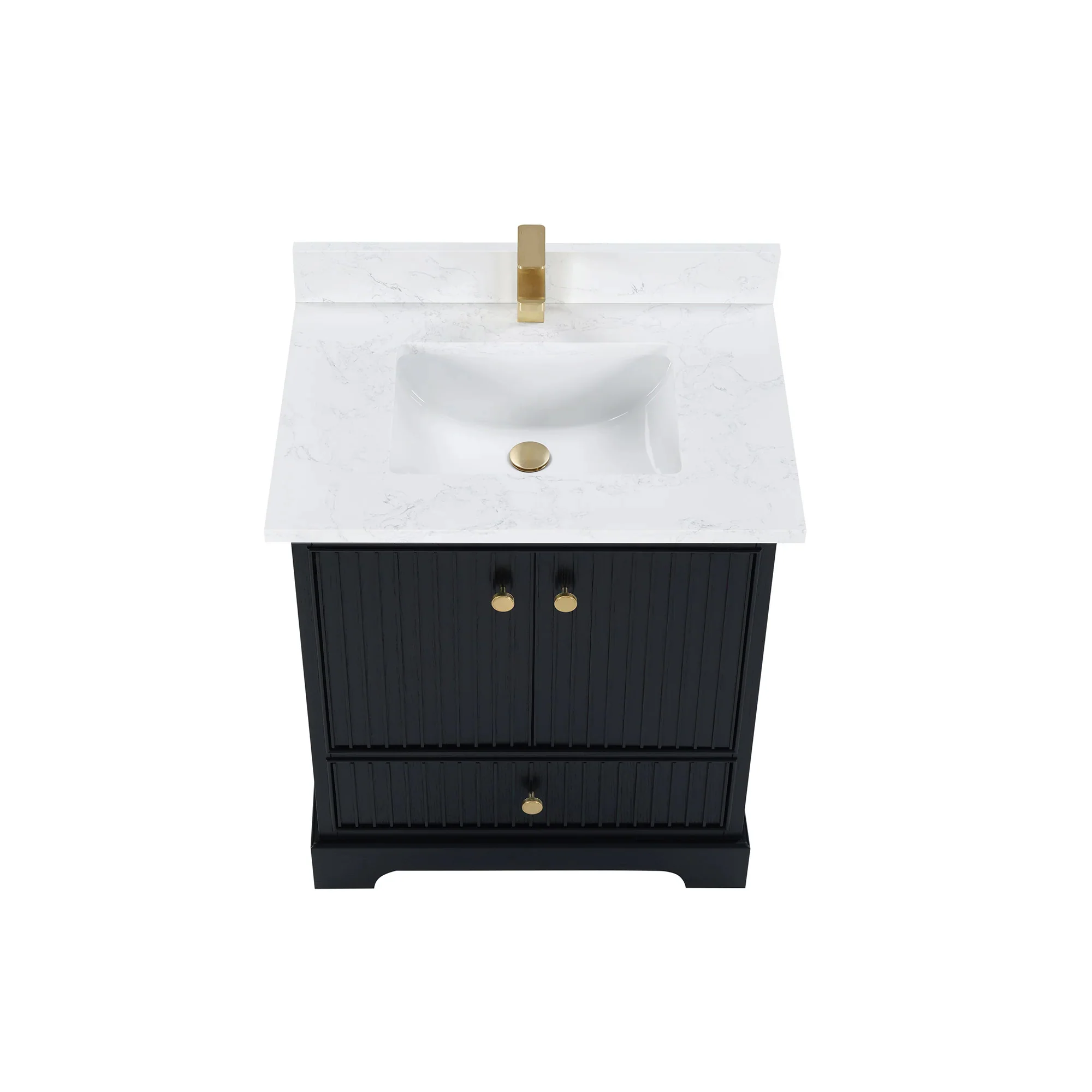 Ligne Ritmo Modern Vanity - Fluted (24"-72") 28 Ligne Ritmo Modern Vanity - Fluted (24"-72")