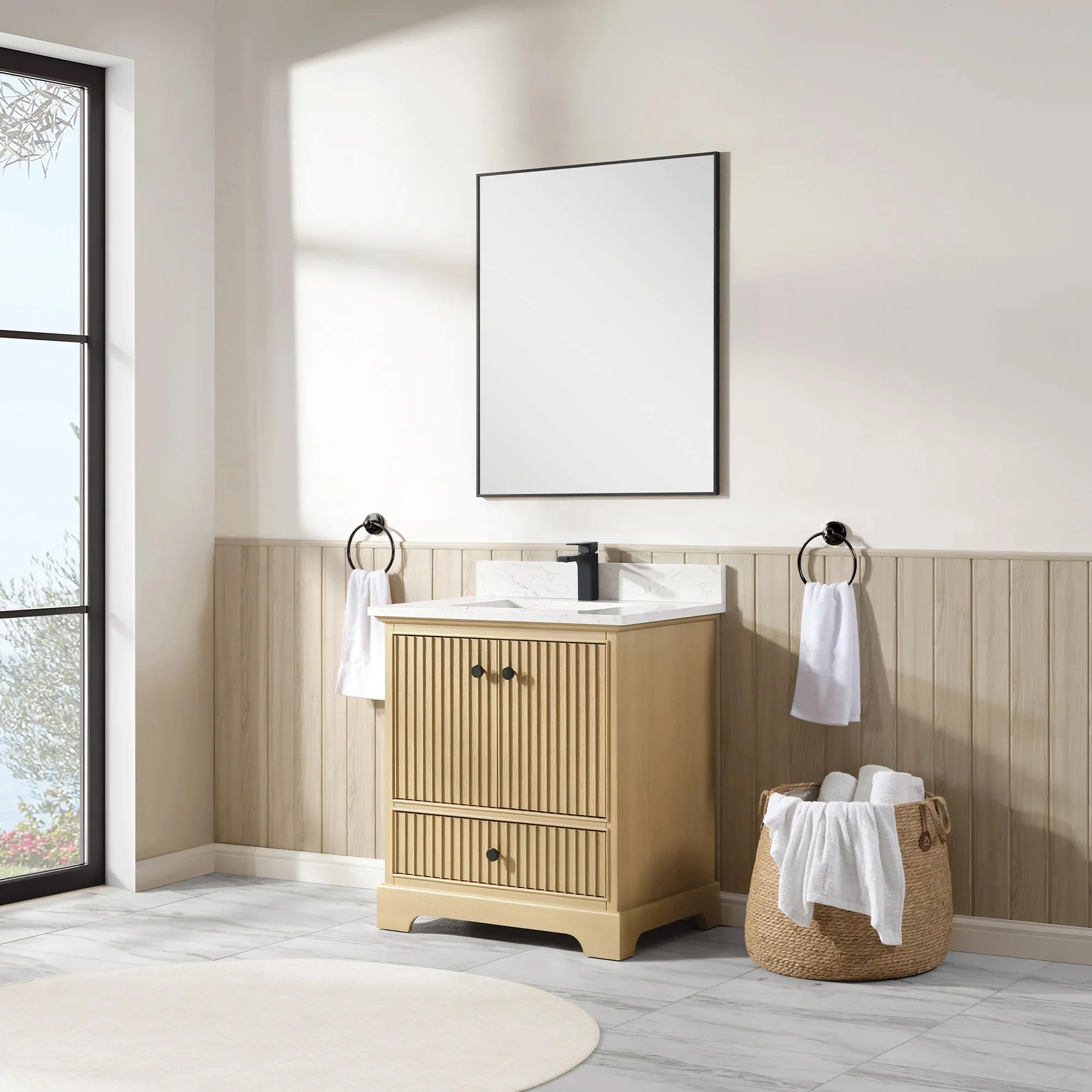 Ligne Ritmo Modern Vanity - Fluted (24"-72") 36 Ligne Ritmo Modern Vanity - Fluted (24"-72")