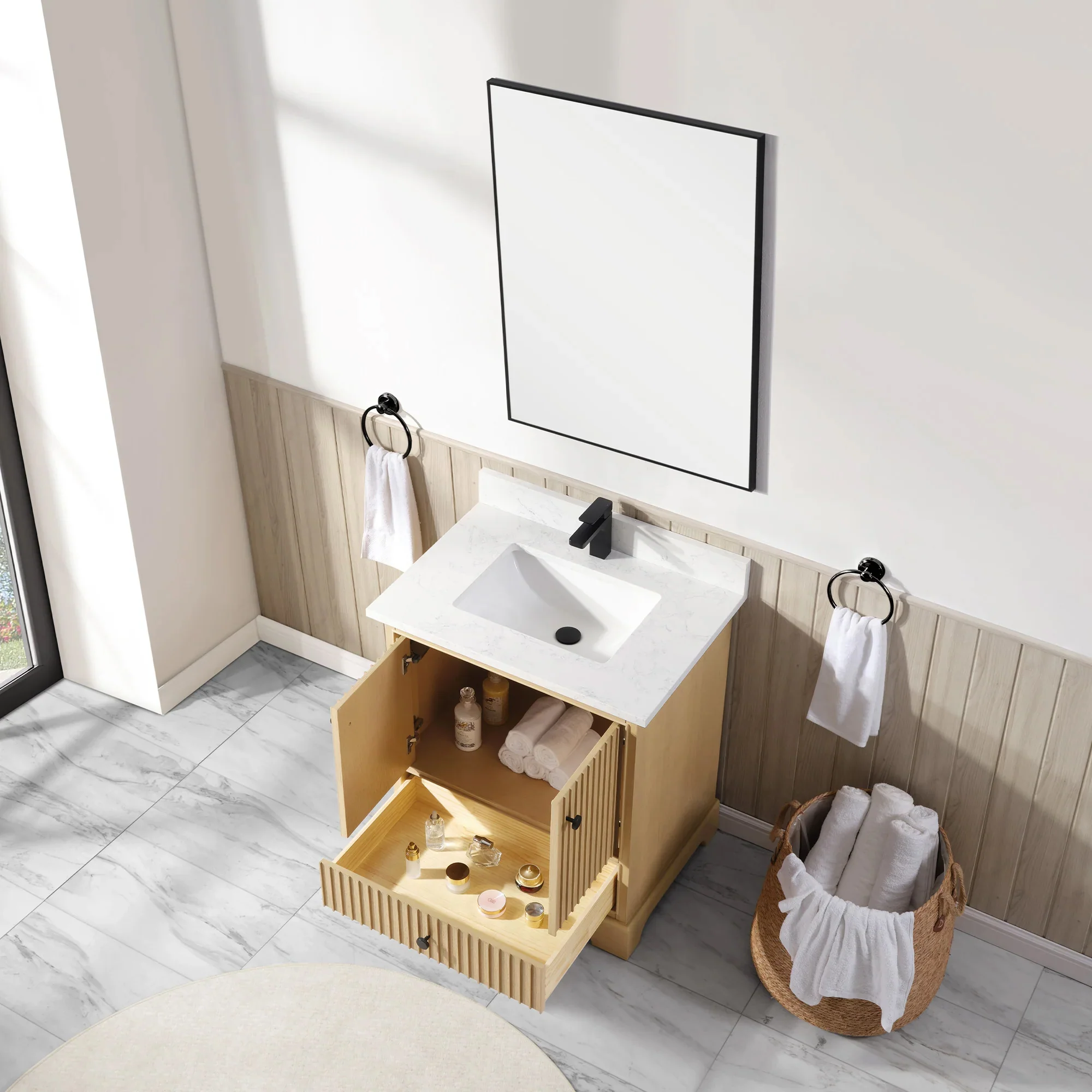 Ligne Ritmo Modern Vanity - Fluted (24"-72") 38 Ligne Ritmo Modern Vanity - Fluted (24"-72")