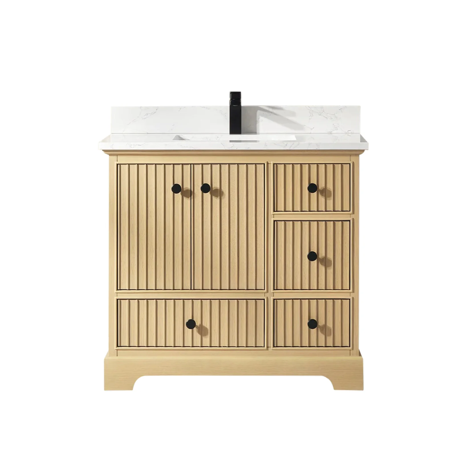 Ligne Ritmo Modern Vanity - Fluted (24"-72") 45 Ligne Ritmo Modern Vanity - Fluted (24"-72")