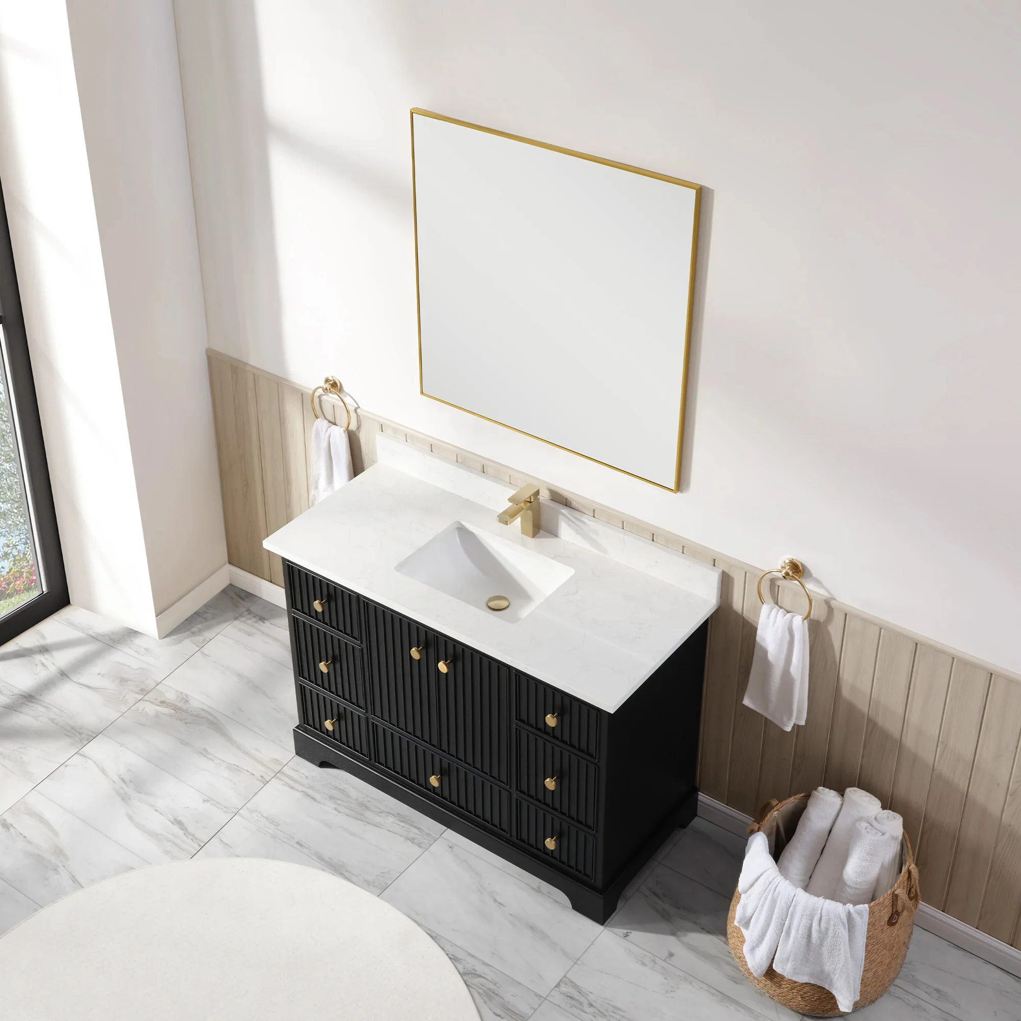 Ligne Ritmo Modern Vanity - Fluted (24"-72") 55 Ligne Ritmo Modern Vanity - Fluted (24"-72")
