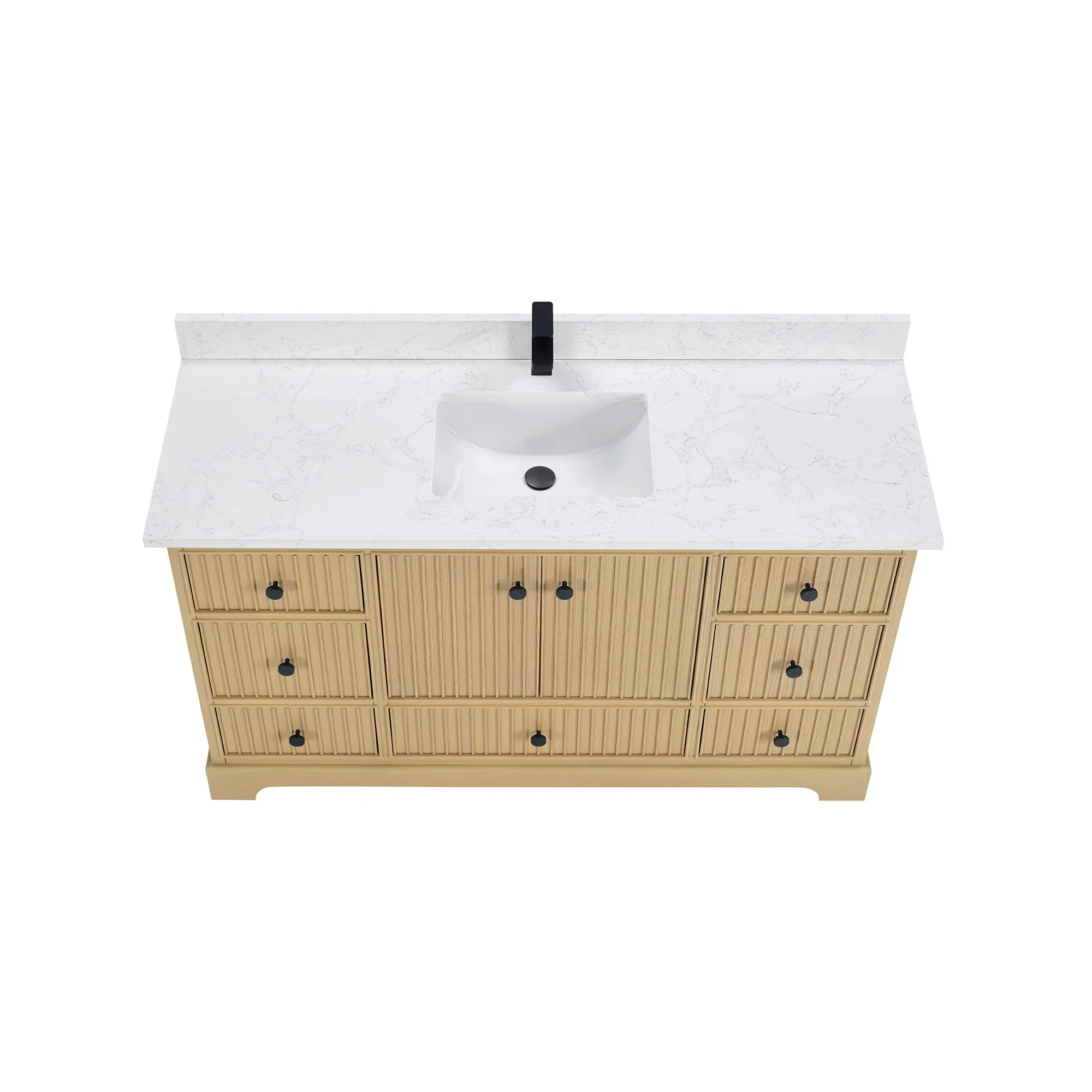 Ligne Ritmo Modern Vanity - Fluted (24"-72") 6 Ligne Ritmo Modern Vanity - Fluted (24"-72")