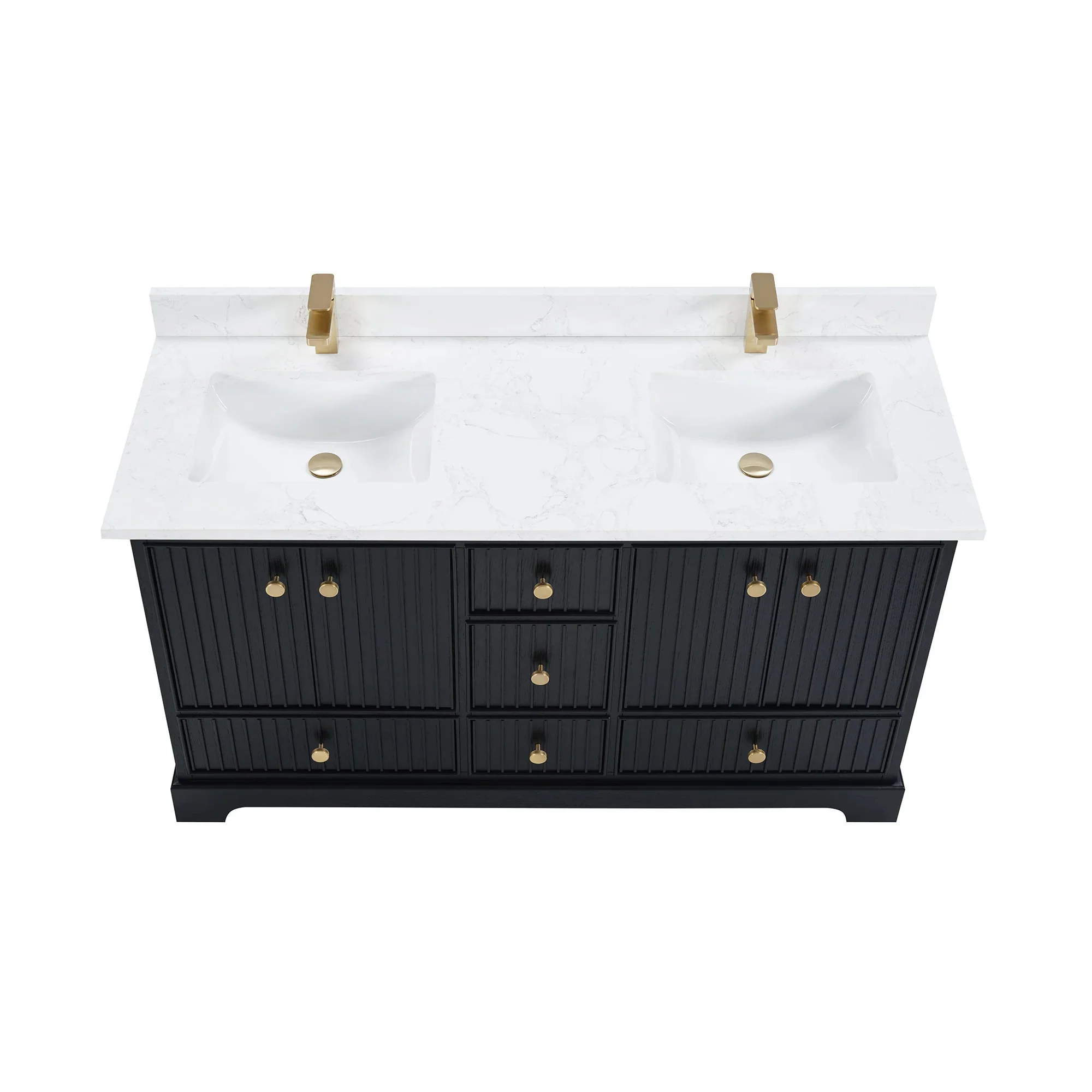Ligne Ritmo Modern Vanity - Fluted (24"-72") 64 Ligne Ritmo Modern Vanity - Fluted (24"-72")