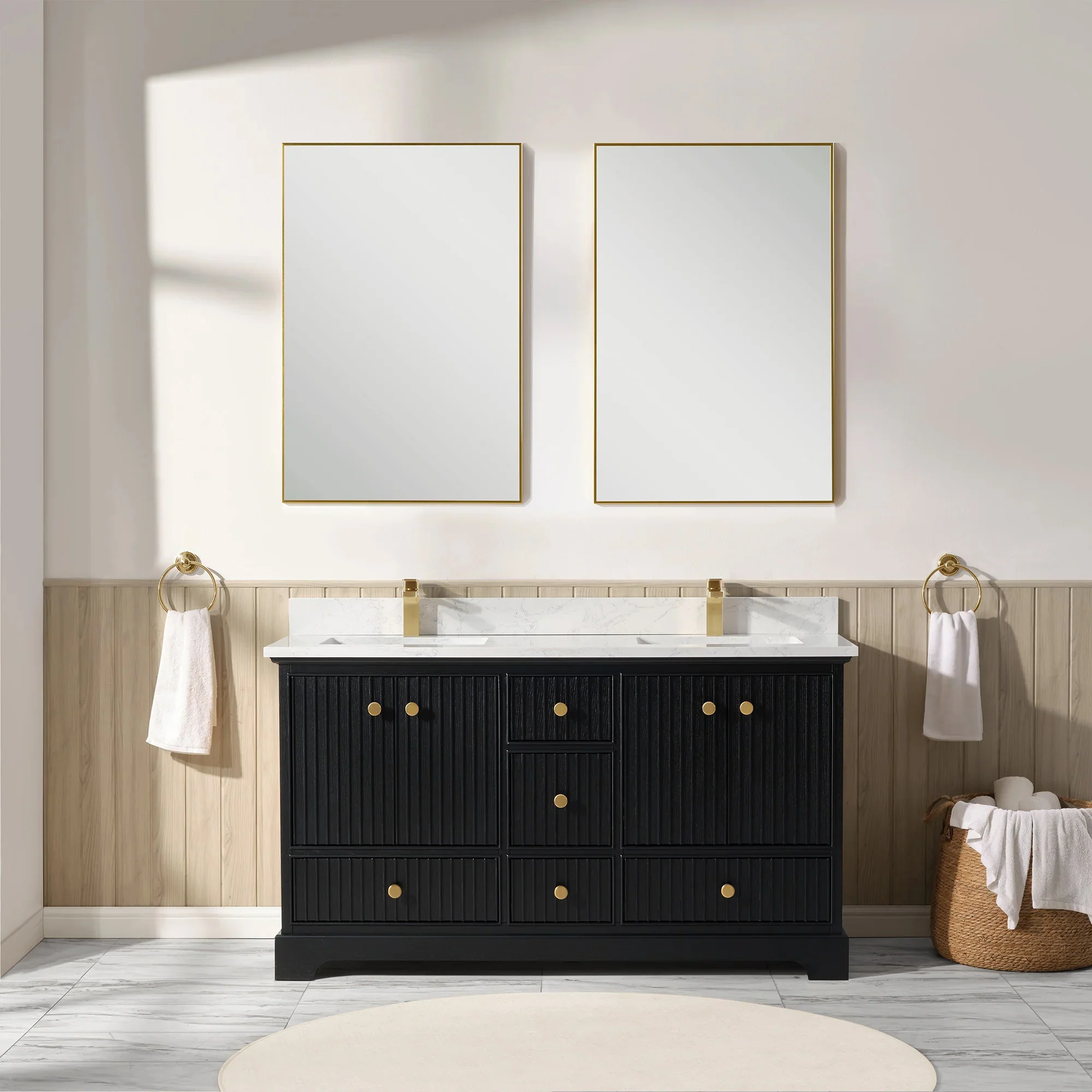 Ligne Ritmo Modern Vanity - Fluted (24"-72") 69 Ligne Ritmo Modern Vanity - Fluted (24"-72")