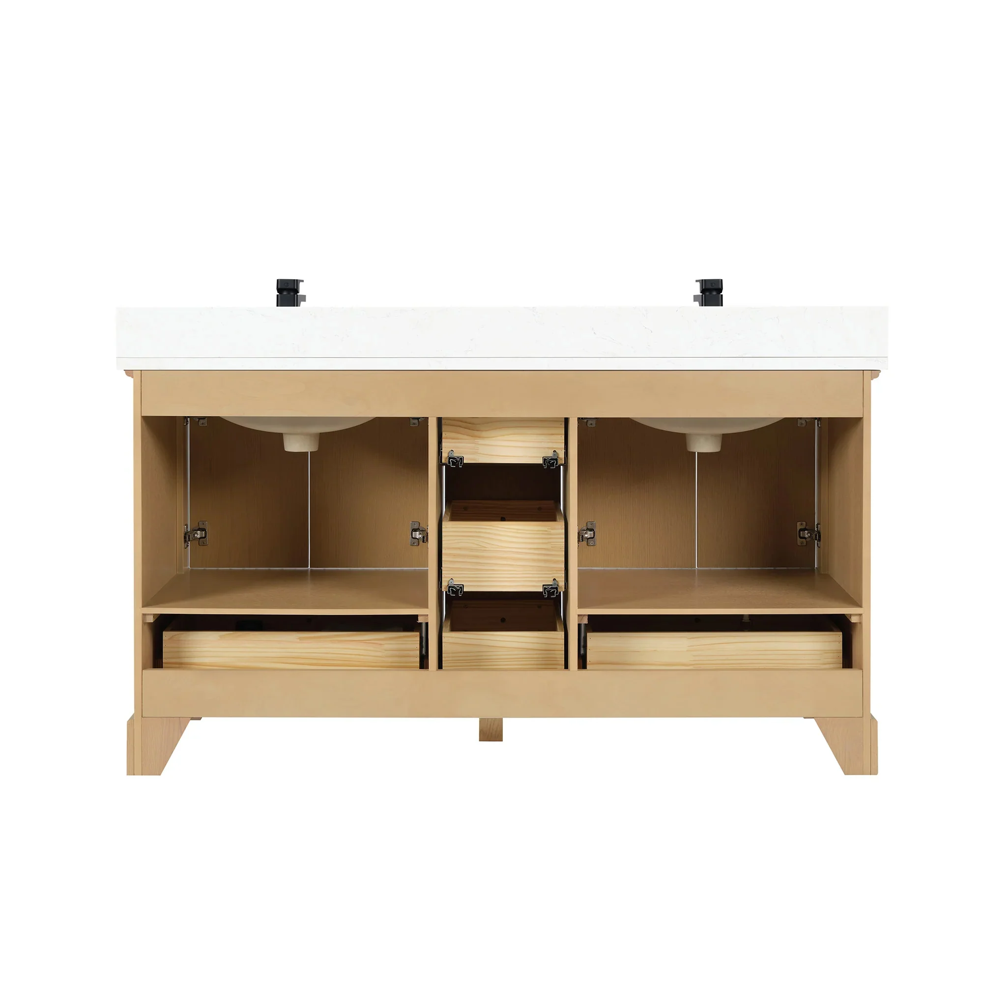 Ligne Ritmo Modern Vanity - Fluted (24"-72") 72 Ligne Ritmo Modern Vanity - Fluted (24"-72")