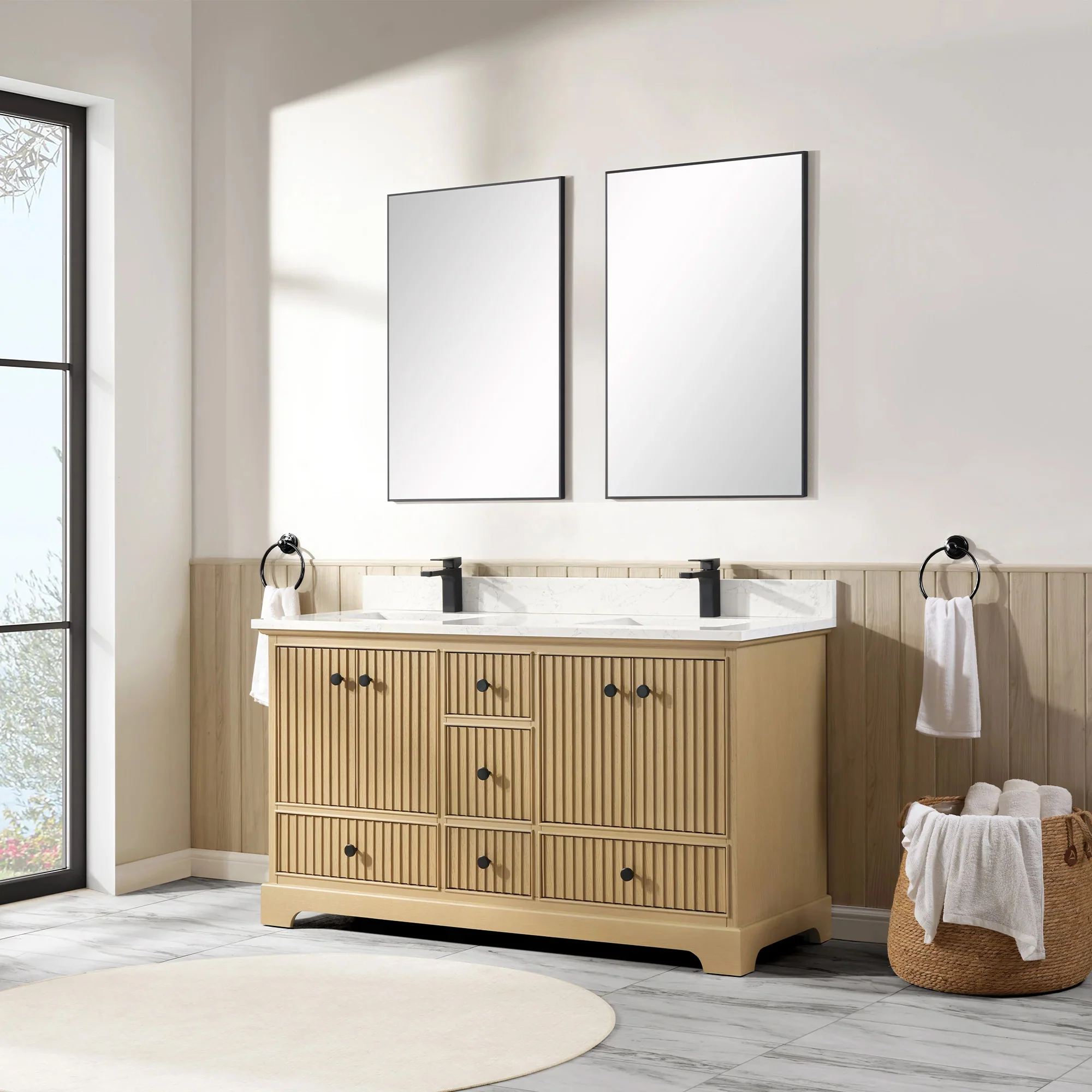 Ligne Ritmo Modern Vanity - Fluted (24"-72") 73 Ligne Ritmo Modern Vanity - Fluted (24"-72")