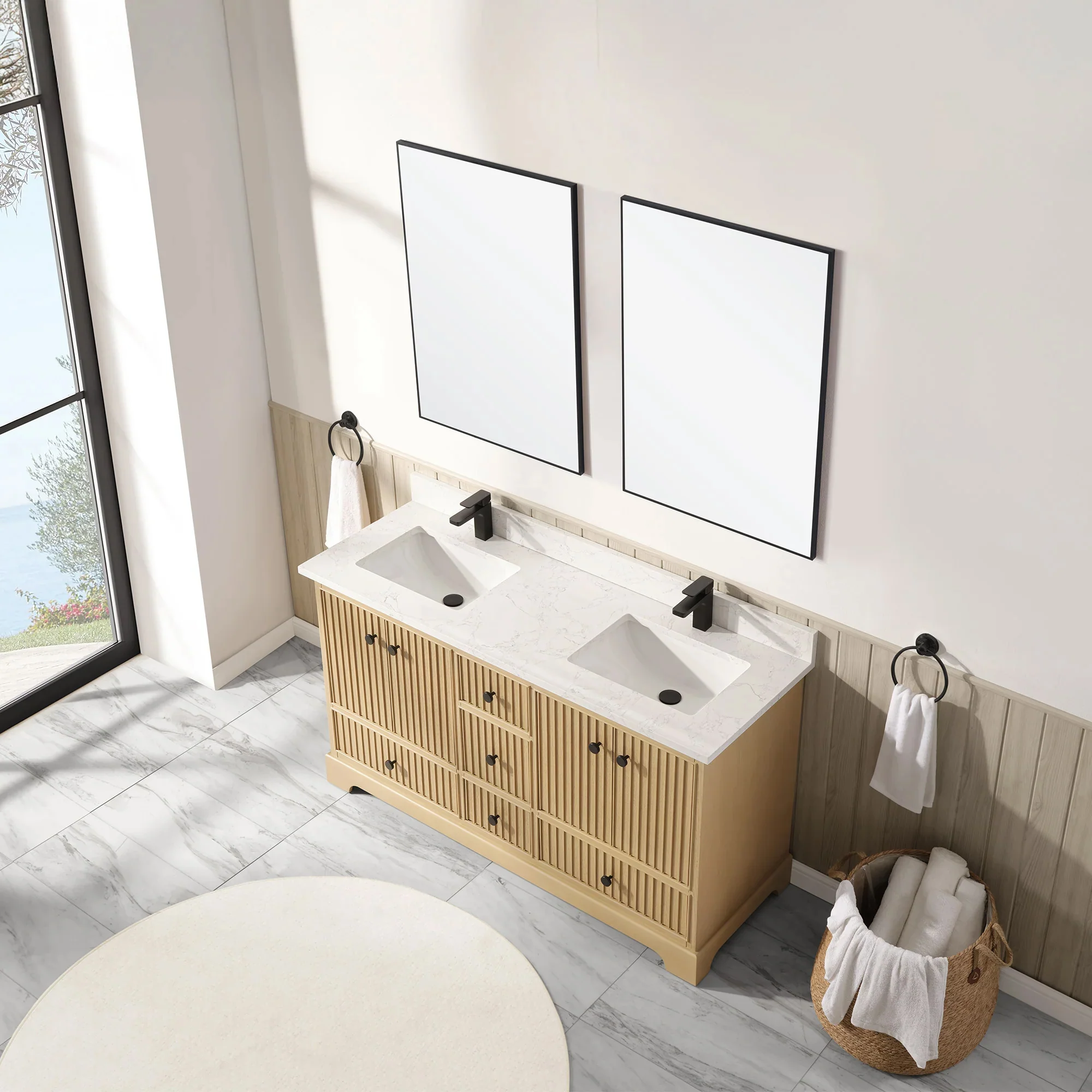 Ligne Ritmo Modern Vanity - Fluted (24"-72") 74 Ligne Ritmo Modern Vanity - Fluted (24"-72")