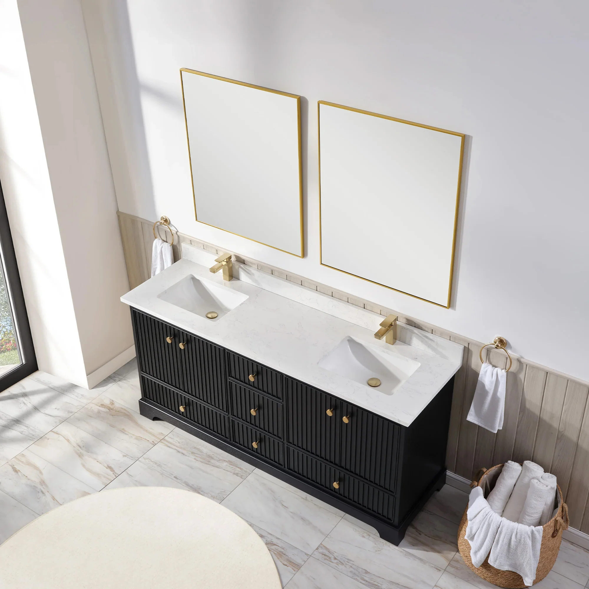 Ligne Ritmo Modern Vanity - Fluted (24"-72") 81 Ligne Ritmo Modern Vanity - Fluted (24"-72")