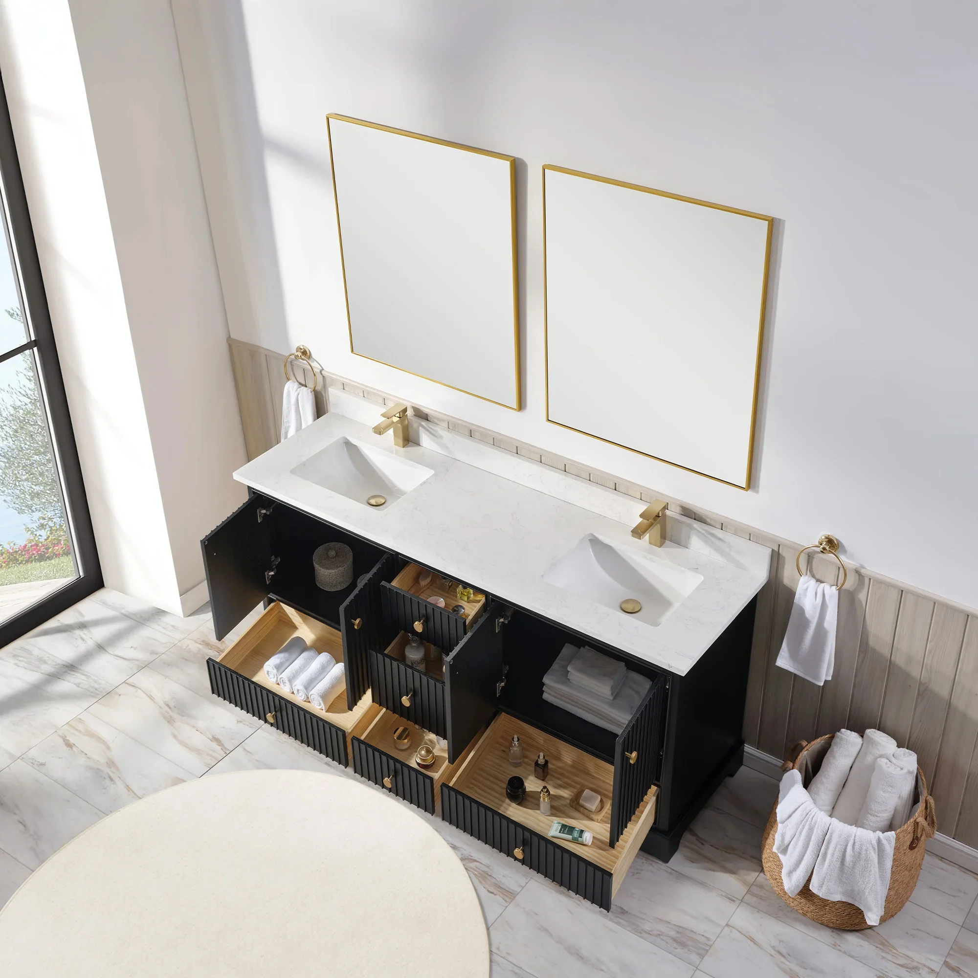 Ligne Ritmo Modern Vanity - Fluted (24"-72") 82 Ligne Ritmo Modern Vanity - Fluted (24"-72")