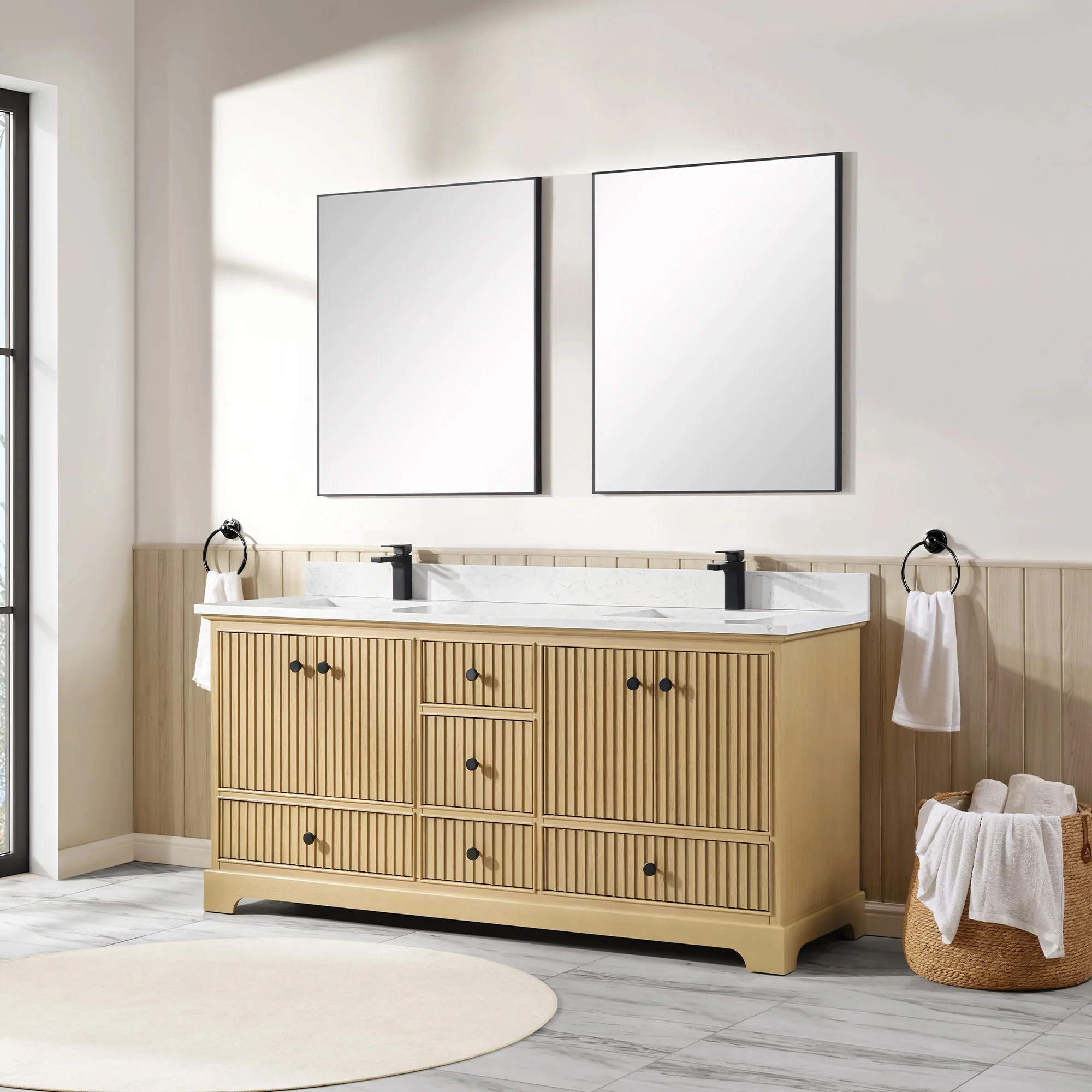 Ligne Ritmo Modern Vanity - Fluted (24"-72") 87 Ligne Ritmo Modern Vanity - Fluted (24"-72")