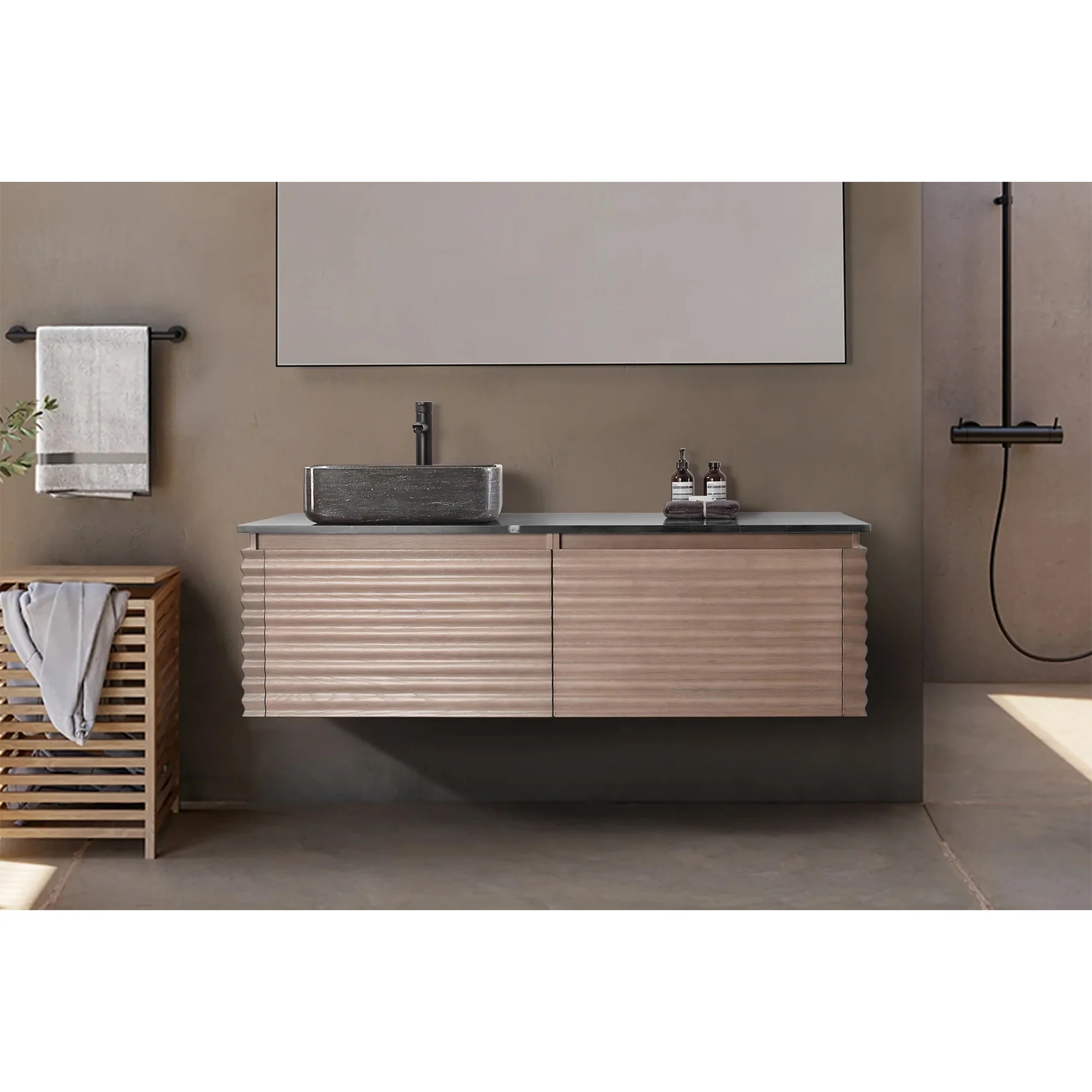 Orizzon Floating Vanity - Fluted (36"-60")