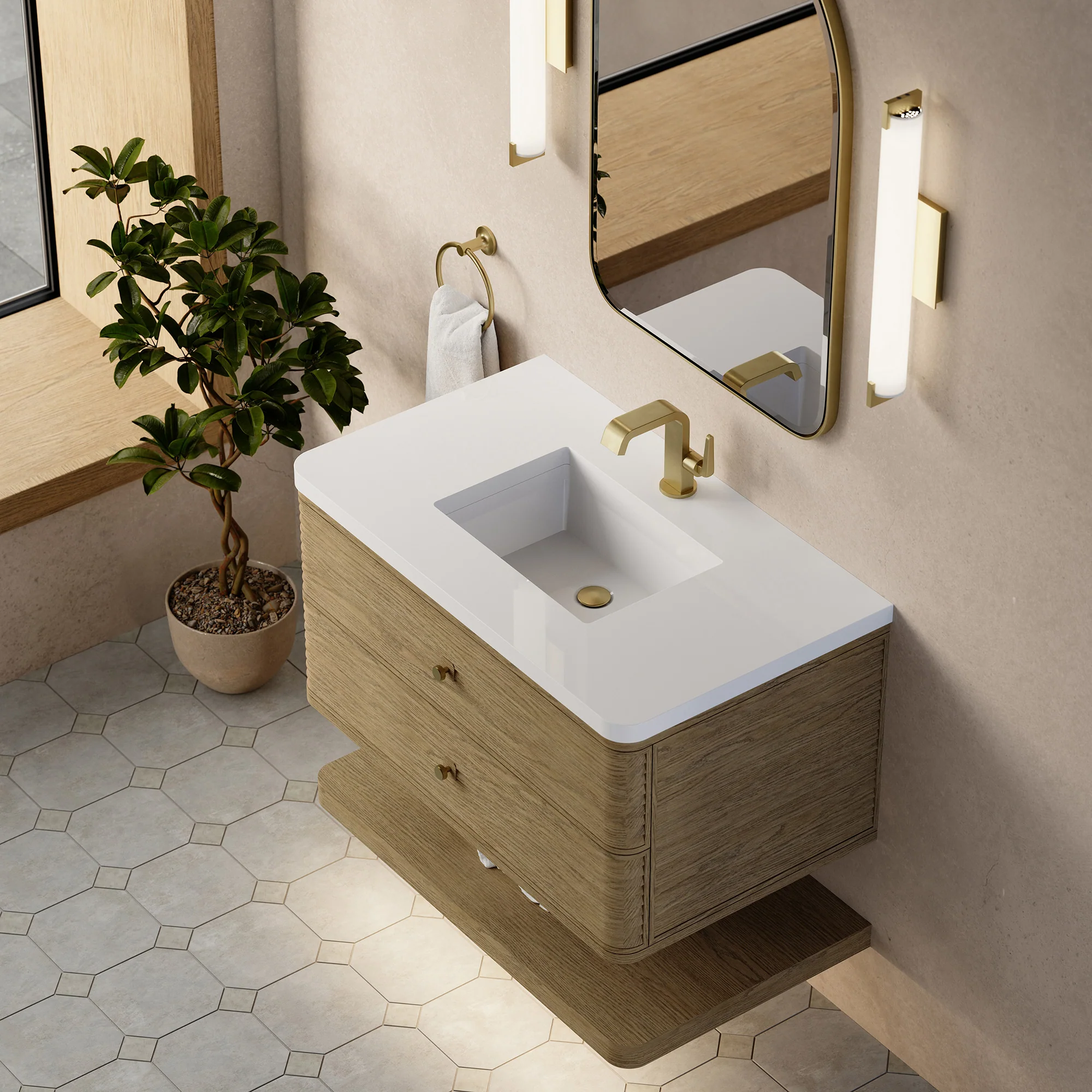 Aurelio Floating Vanity (36"-72") 104 Aurelio Floating Vanity (36"-72")