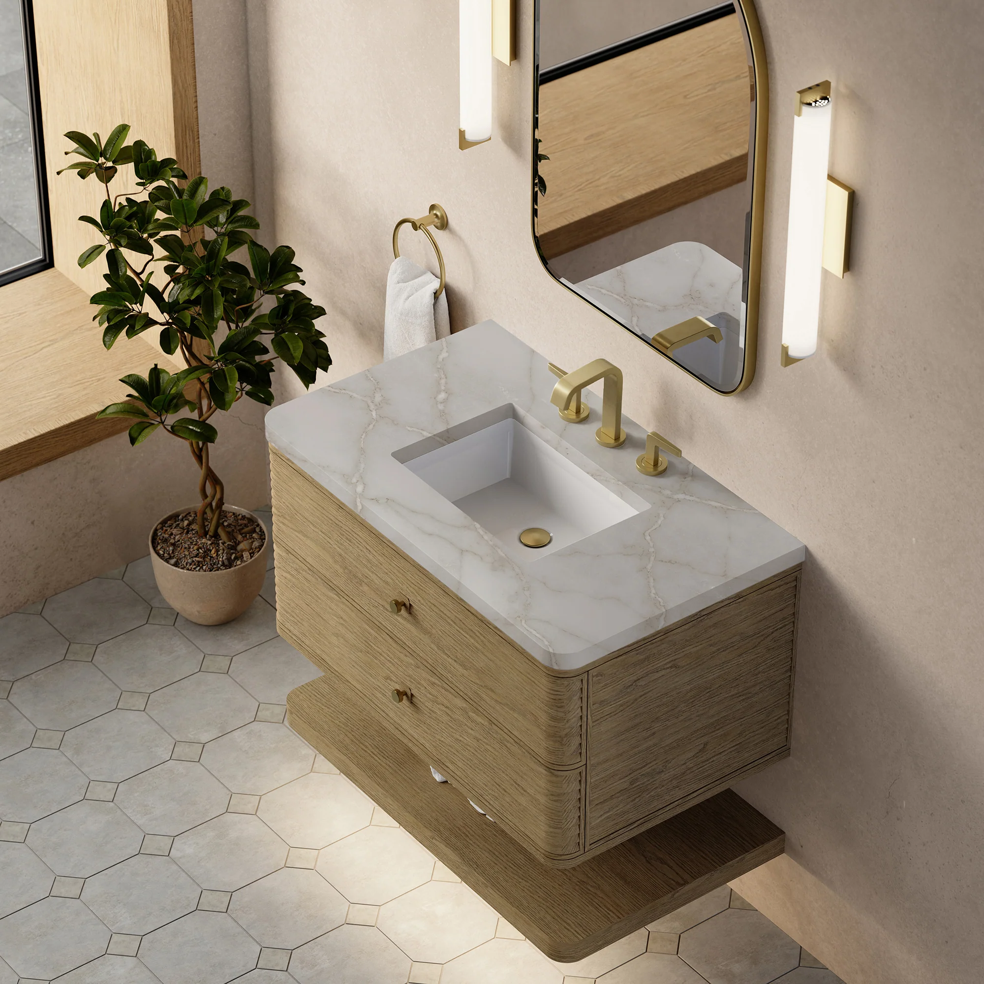 Aurelio Floating Vanity (36"-72") 114 Aurelio Floating Vanity (36"-72")