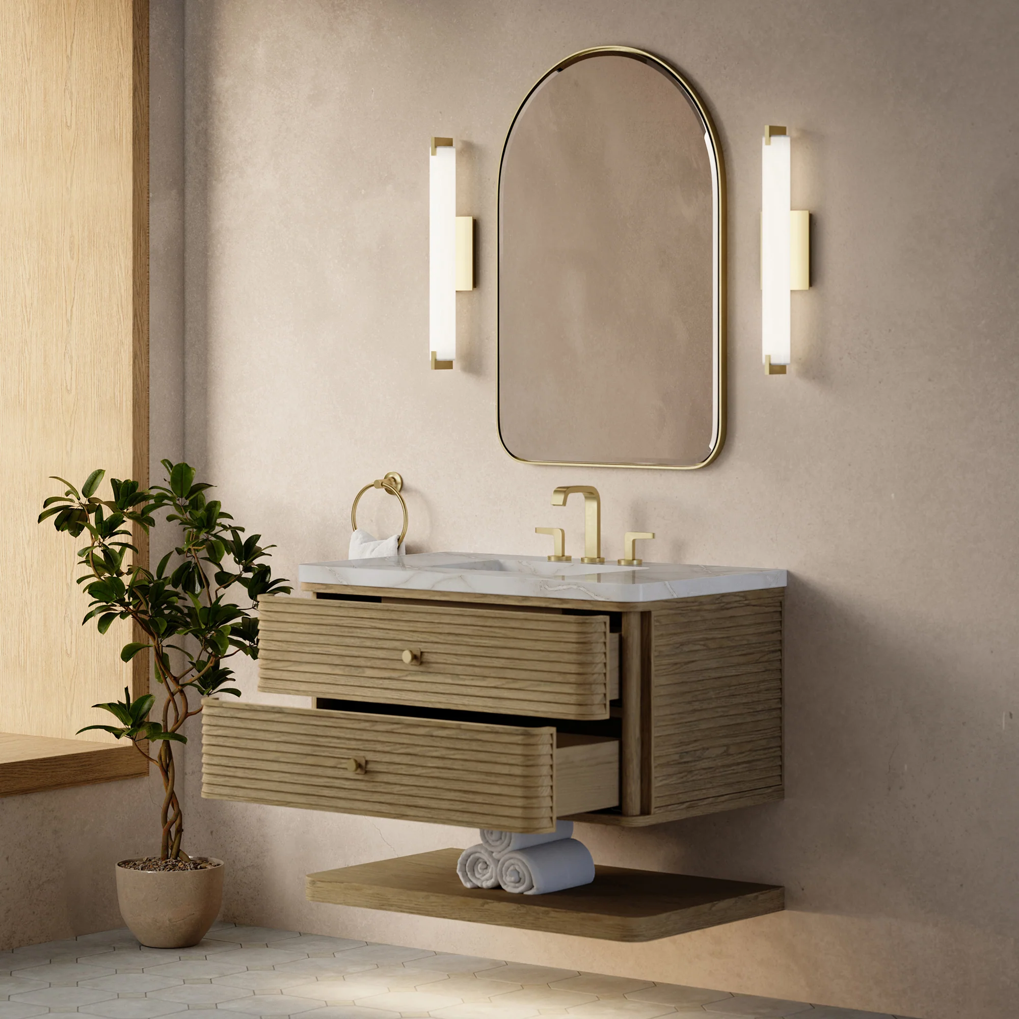 Aurelio Floating Vanity (36"-72") 115 Aurelio Floating Vanity (36"-72")