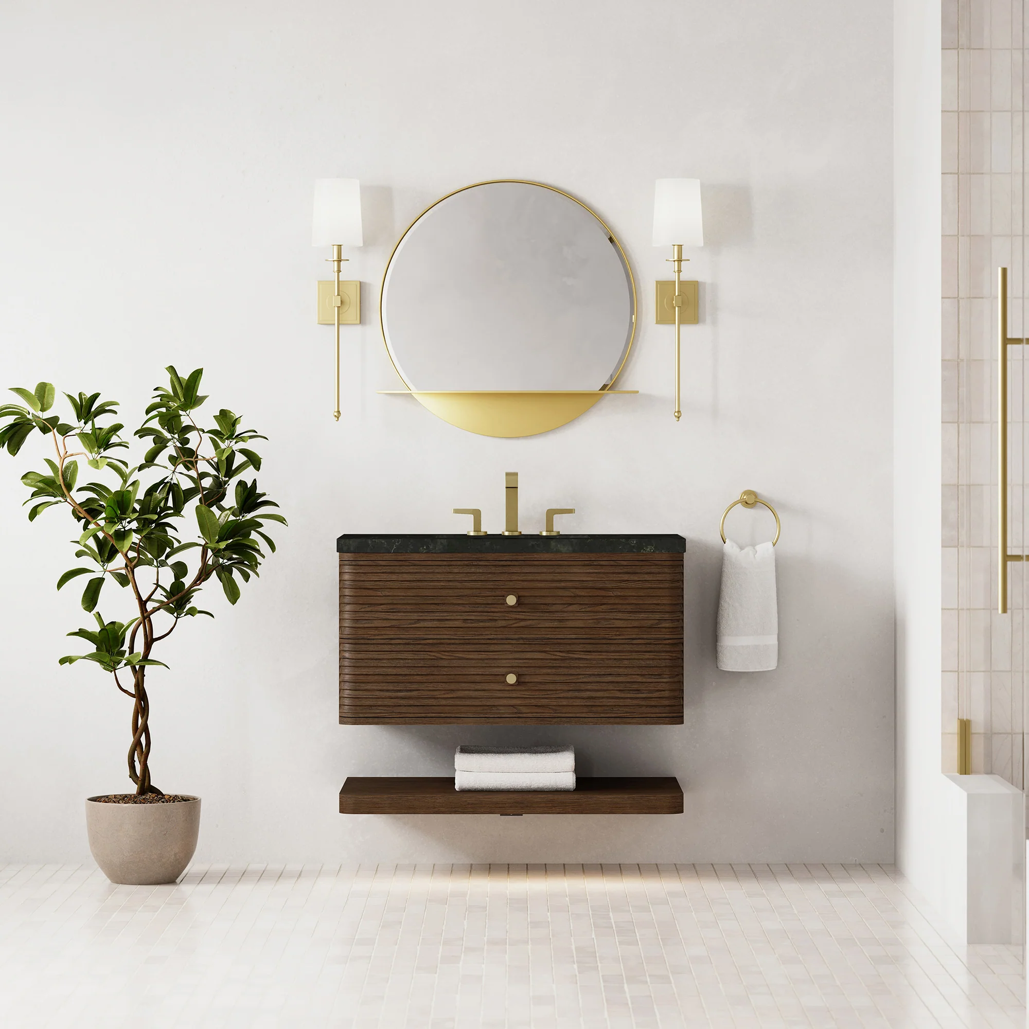 Aurelio Floating Vanity (36"-72") 124 Aurelio Floating Vanity (36"-72")