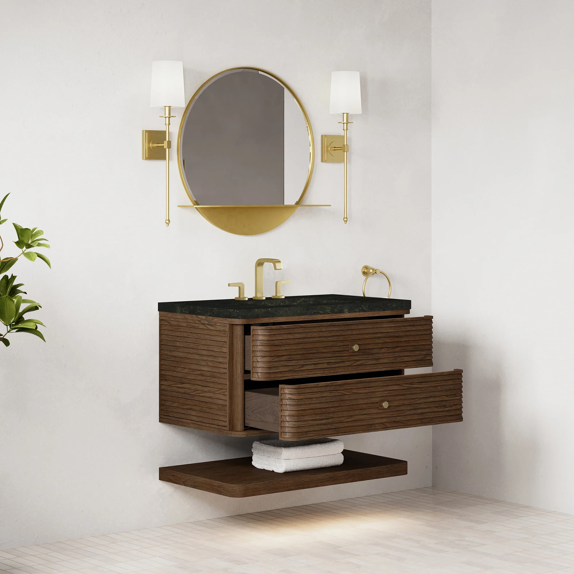 Aurelio Floating Vanity (36"-72") 127 Aurelio Floating Vanity (36"-72")