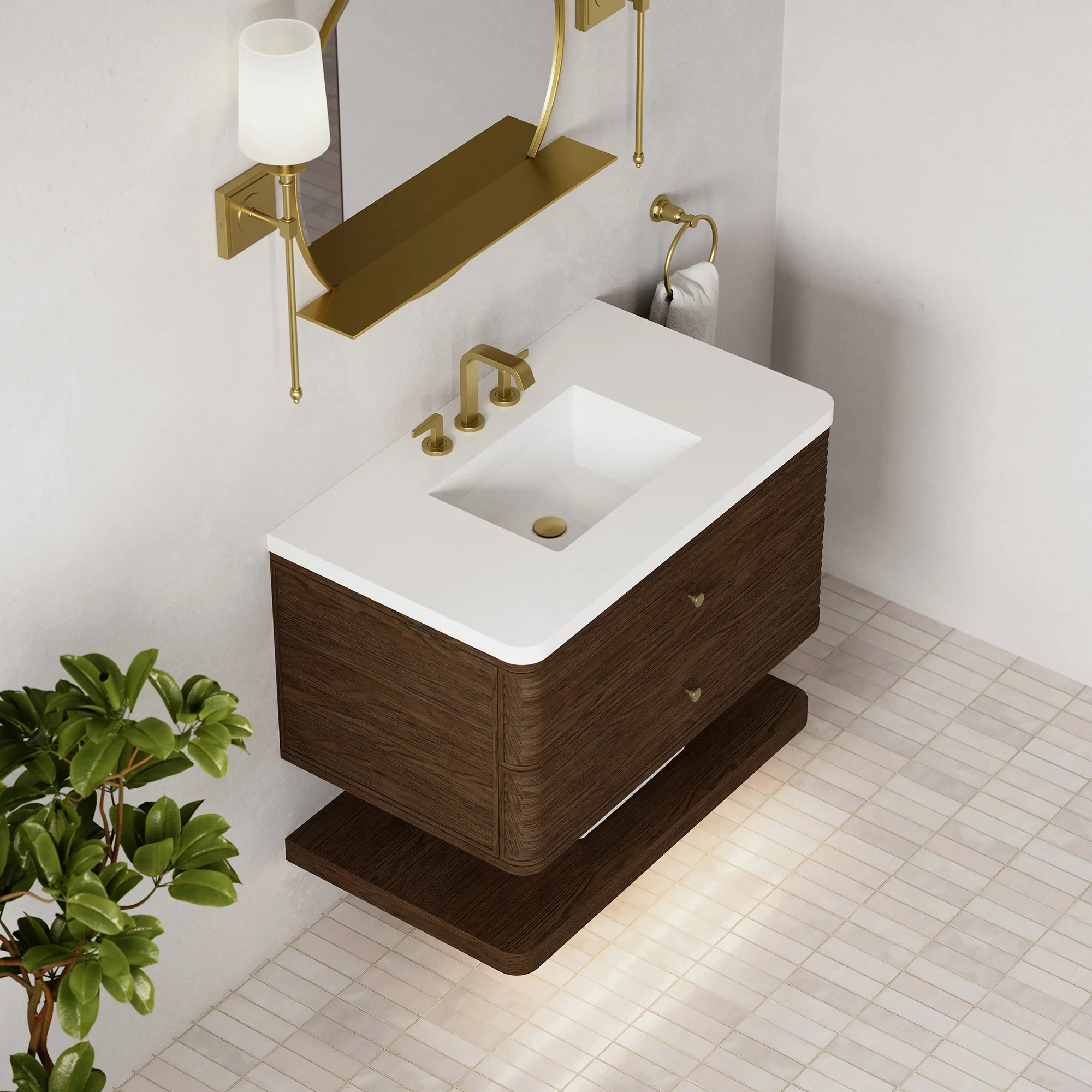 Aurelio Floating Vanity (36"-72") 132 Aurelio Floating Vanity (36"-72")