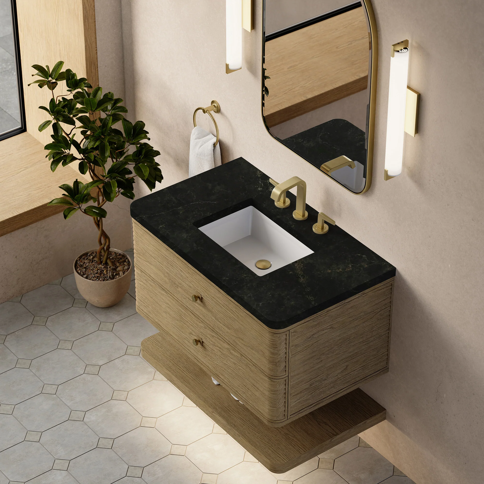 Aurelio Floating Vanity (36"-72") 142 Aurelio Floating Vanity (36"-72")