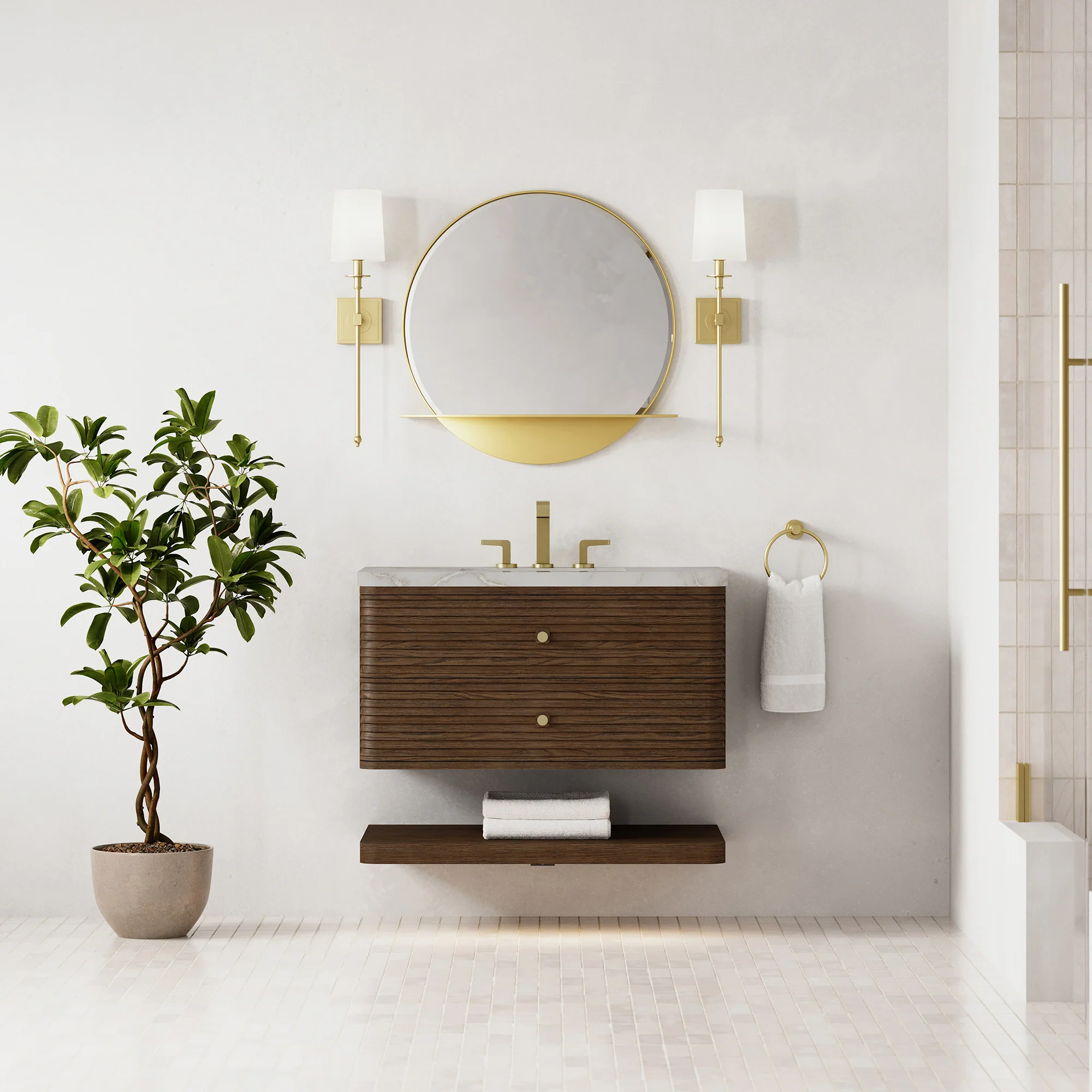 Aurelio Floating Vanity (36"-72") 153 Aurelio Floating Vanity (36"-72")