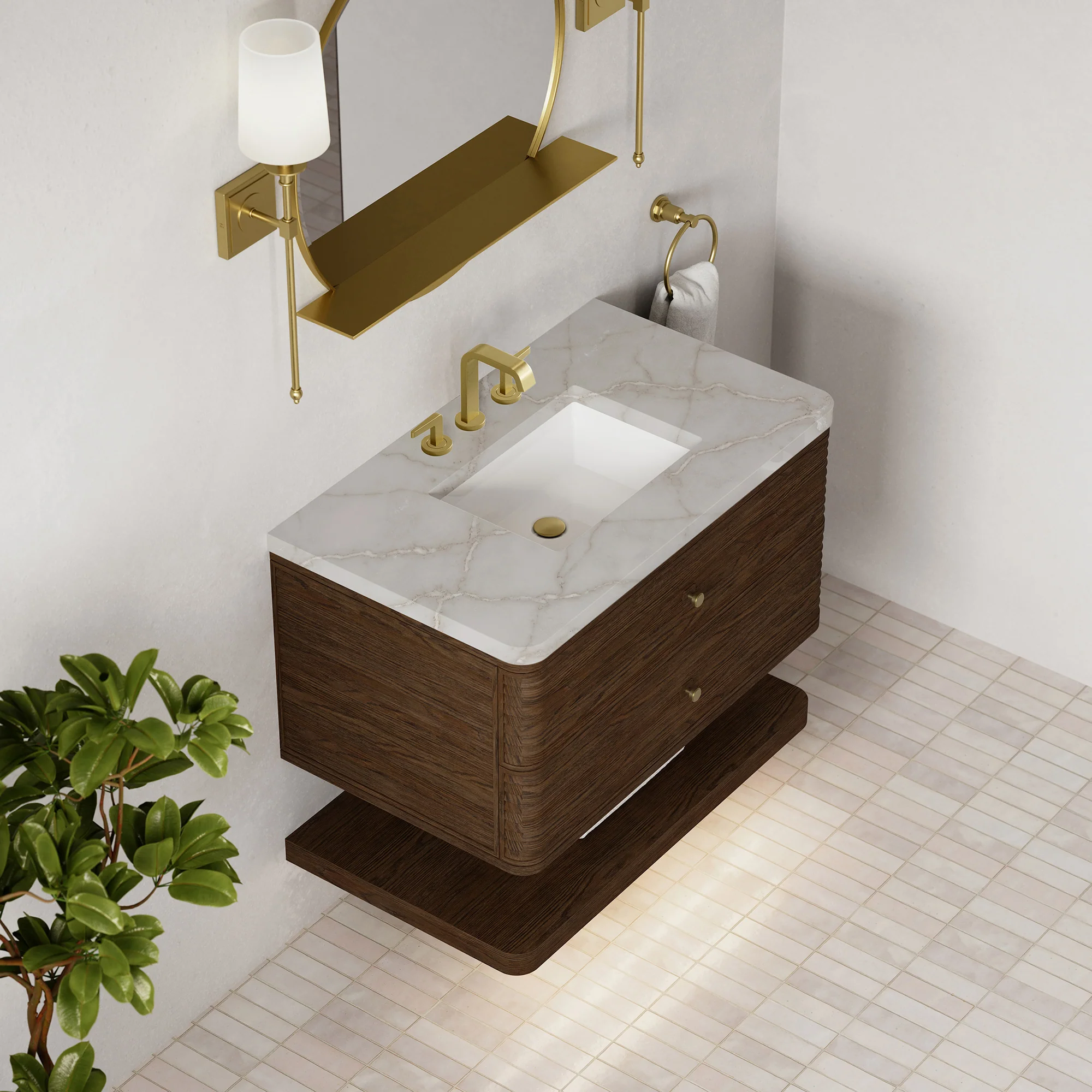 Aurelio Floating Vanity (36"-72") 154 Aurelio Floating Vanity (36"-72")