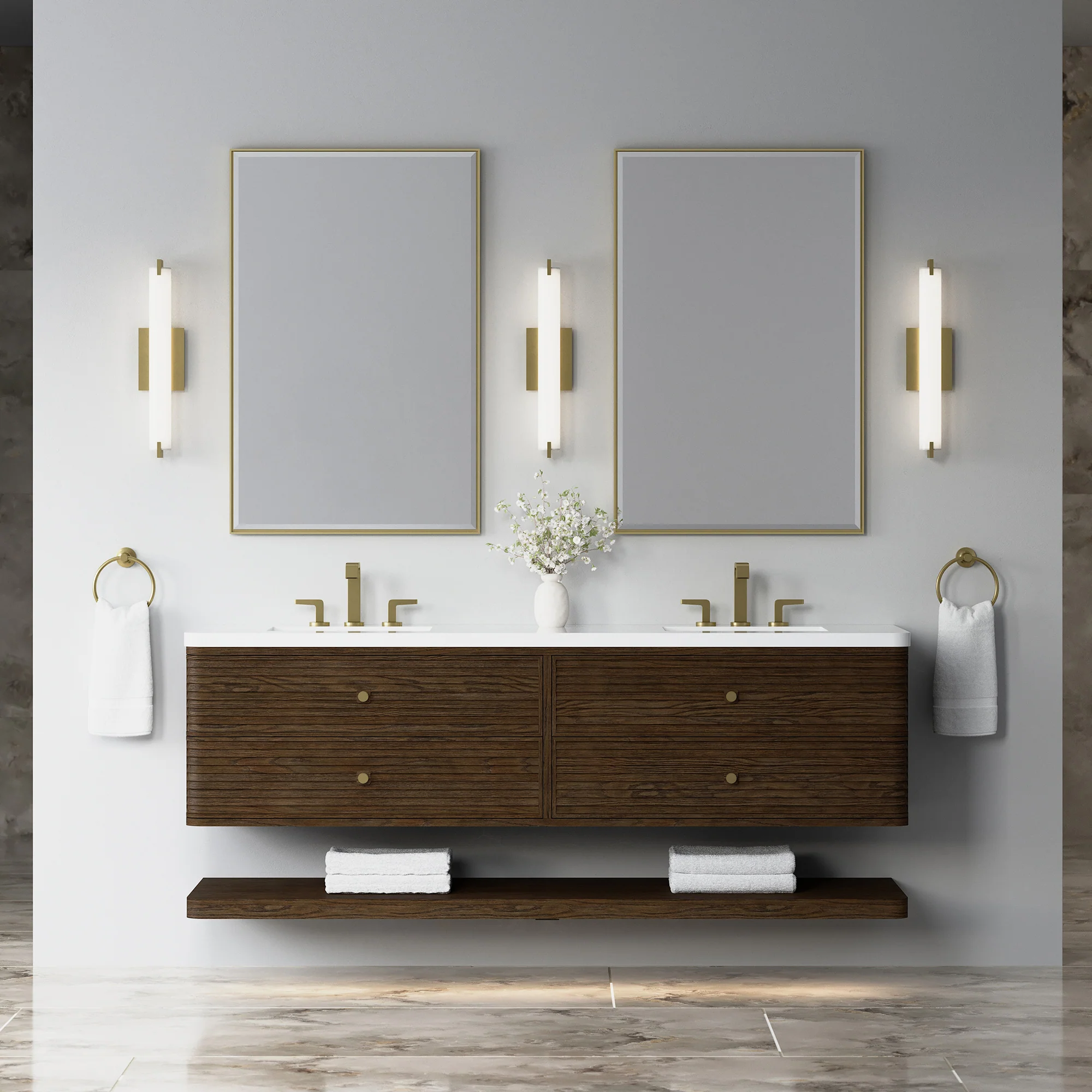 Aurelio Floating Vanity (36"-72") 169 Aurelio Floating Vanity (36"-72")