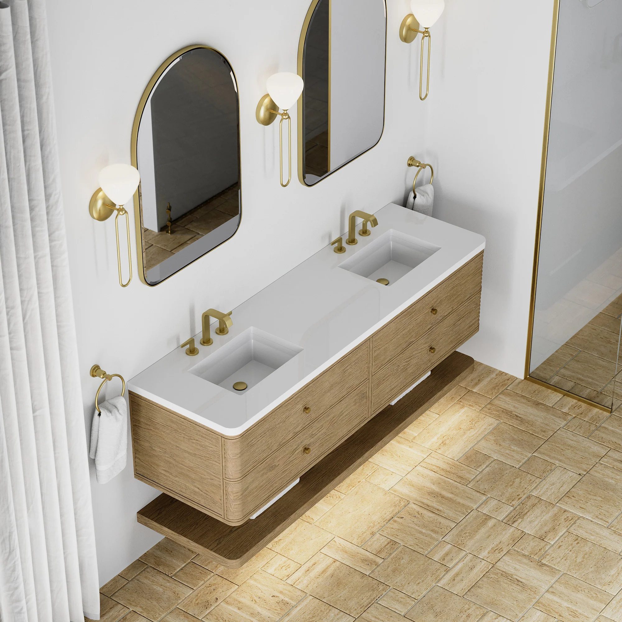 Aurelio Floating Vanity (36"-72") 177 Aurelio Floating Vanity (36"-72")