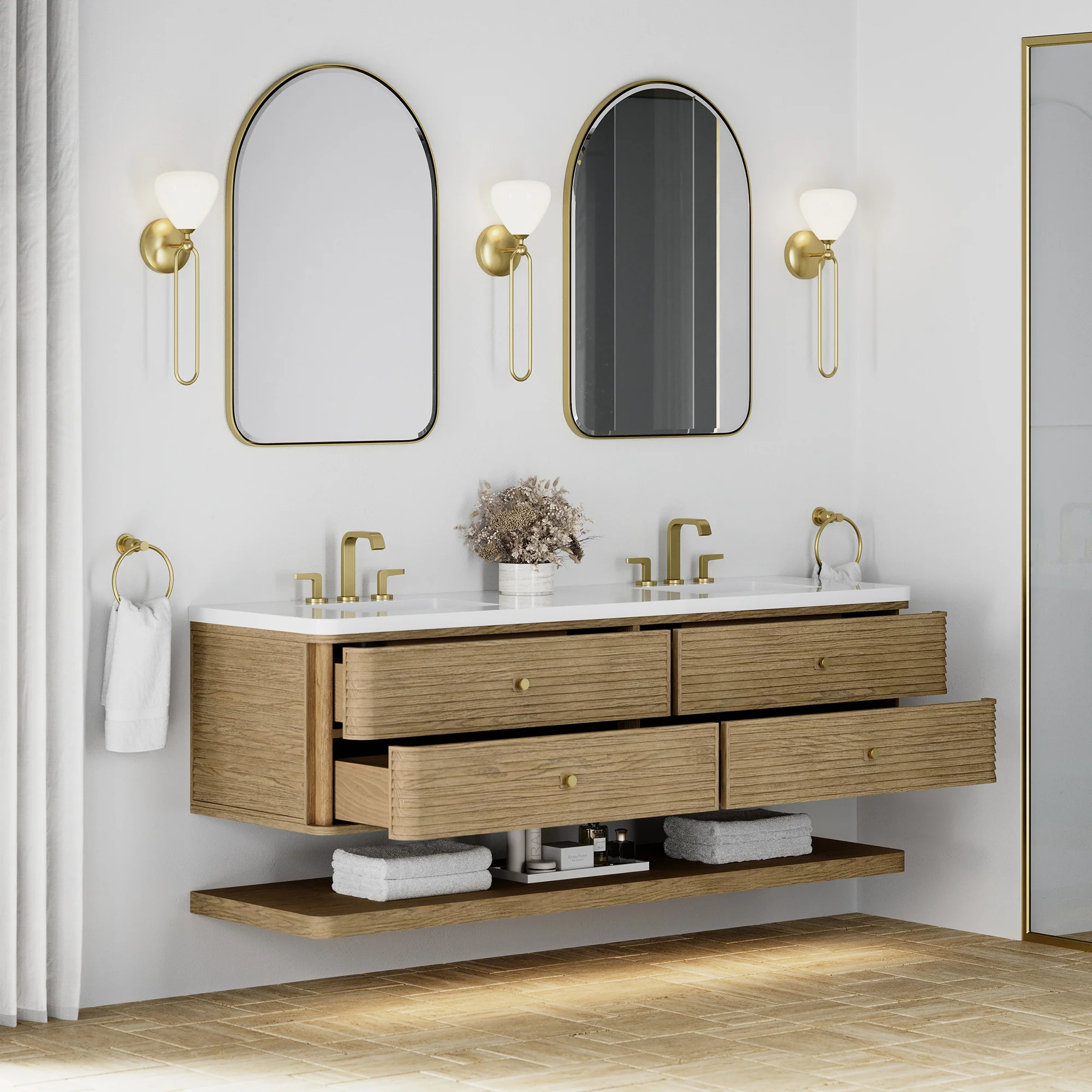 Aurelio Floating Vanity (36"-72") 179 Aurelio Floating Vanity (36"-72")
