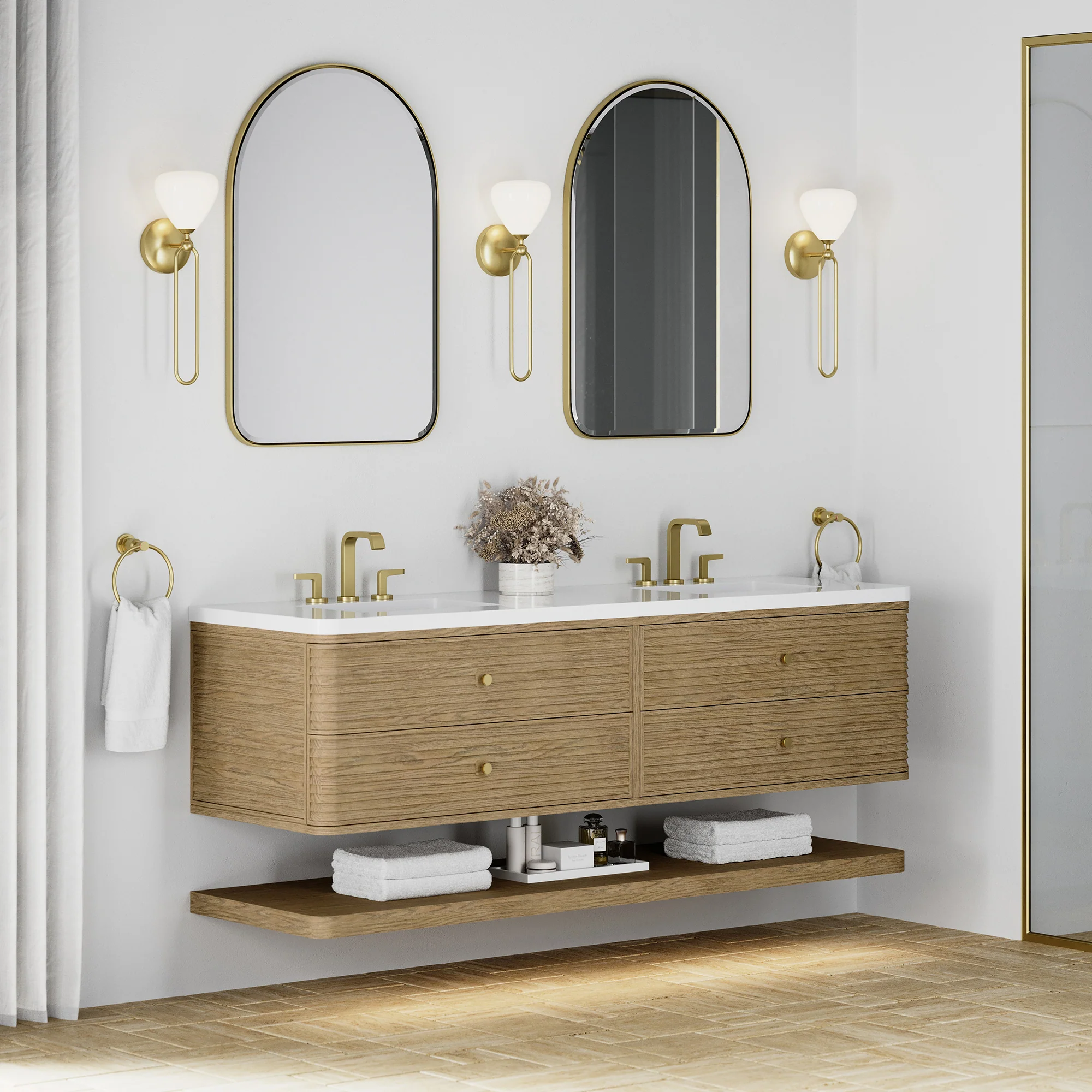 Aurelio Floating Vanity (36"-72") 180 Aurelio Floating Vanity (36"-72")