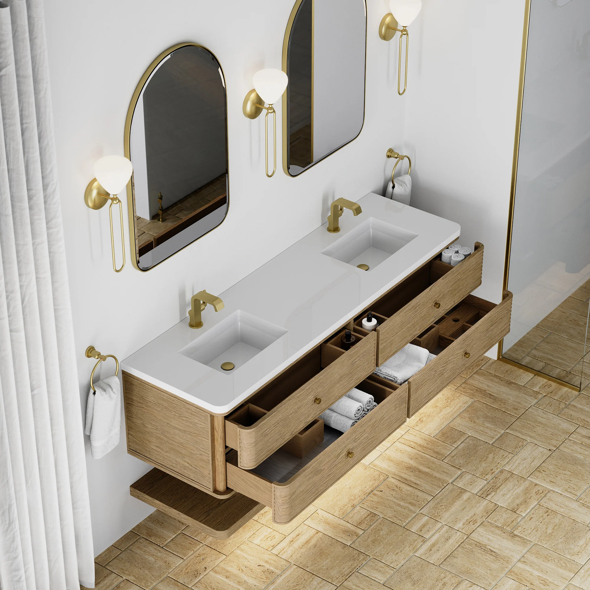 Aurelio Floating Vanity (36"-72") 200 Aurelio Floating Vanity (36"-72")