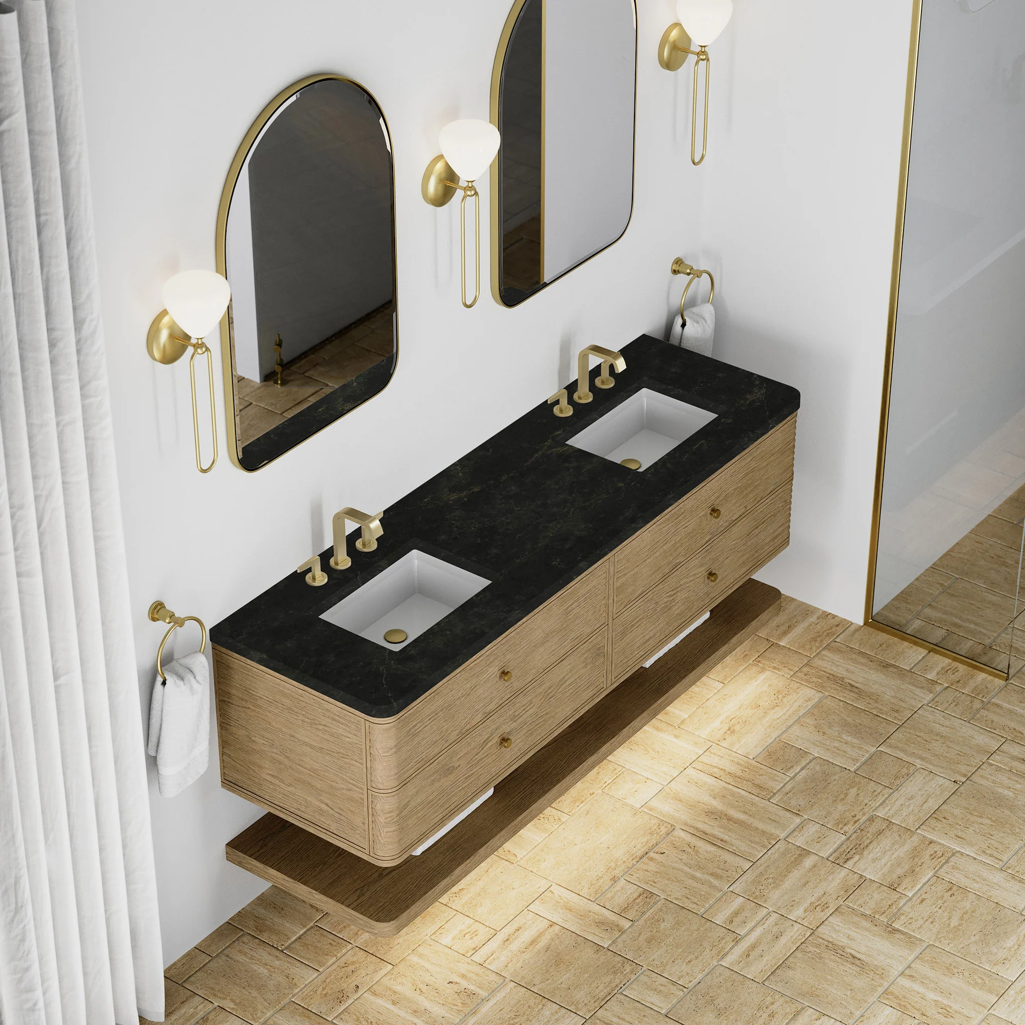 Aurelio Floating Vanity (36"-72") 229 Aurelio Floating Vanity (36"-72")