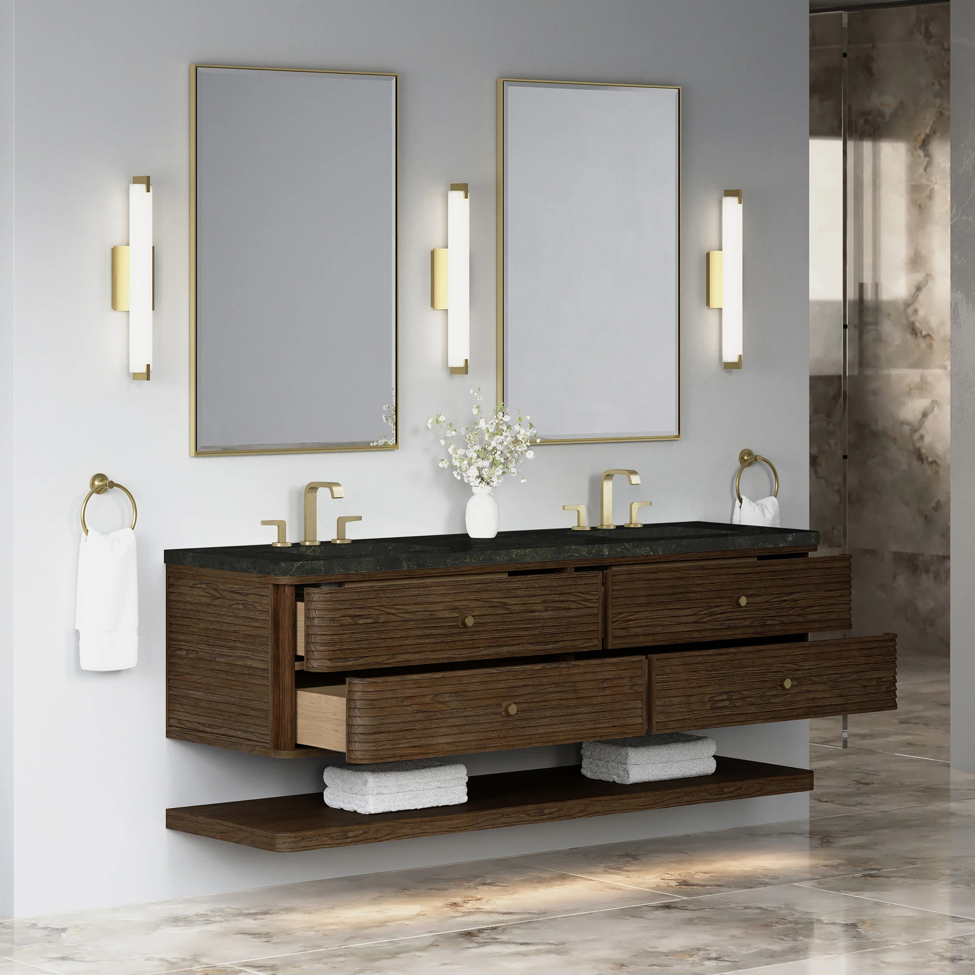 Aurelio Floating Vanity (36"-72") 246 Aurelio Floating Vanity (36"-72")