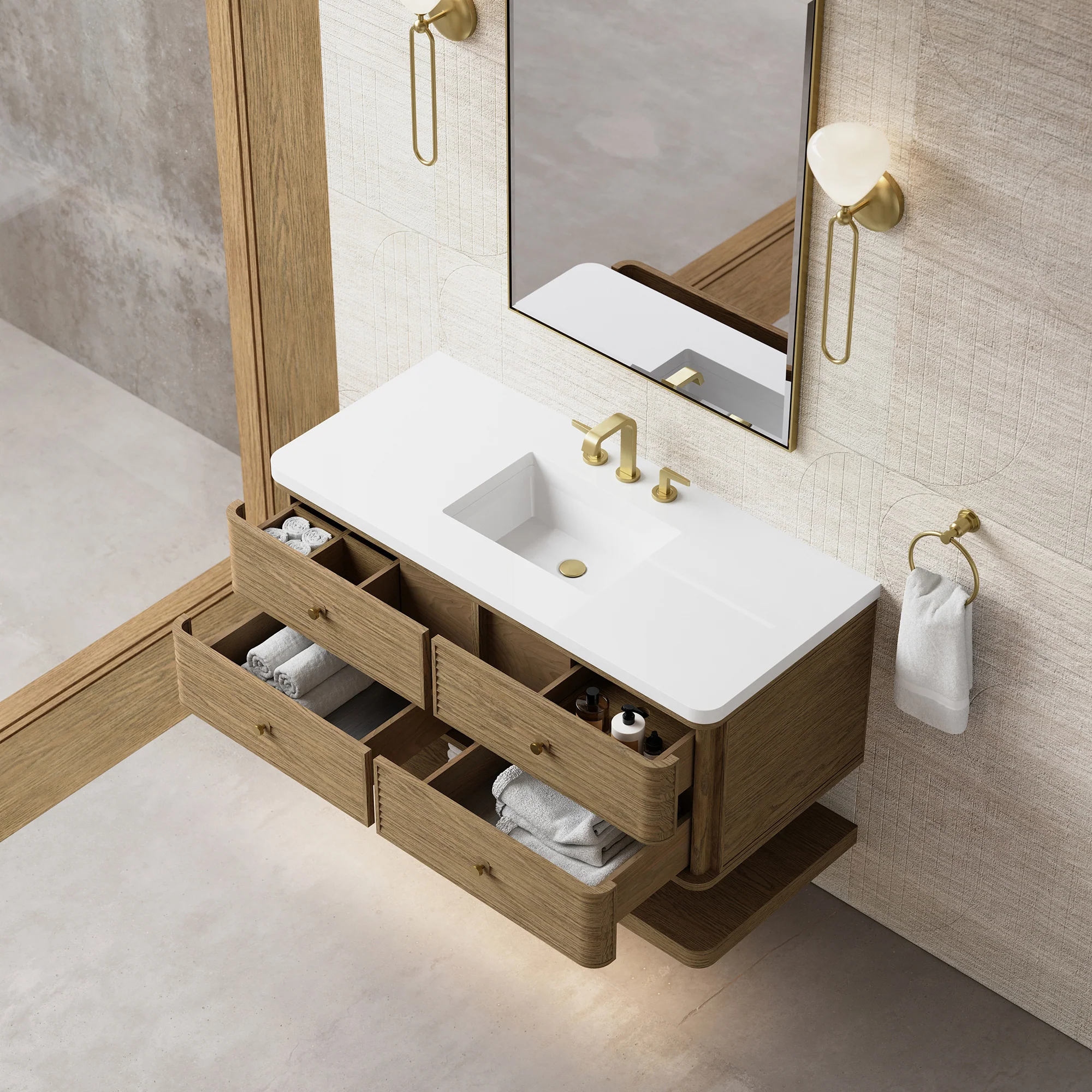 Aurelio Floating Vanity (36"-72") 30 Aurelio Floating Vanity (36"-72")